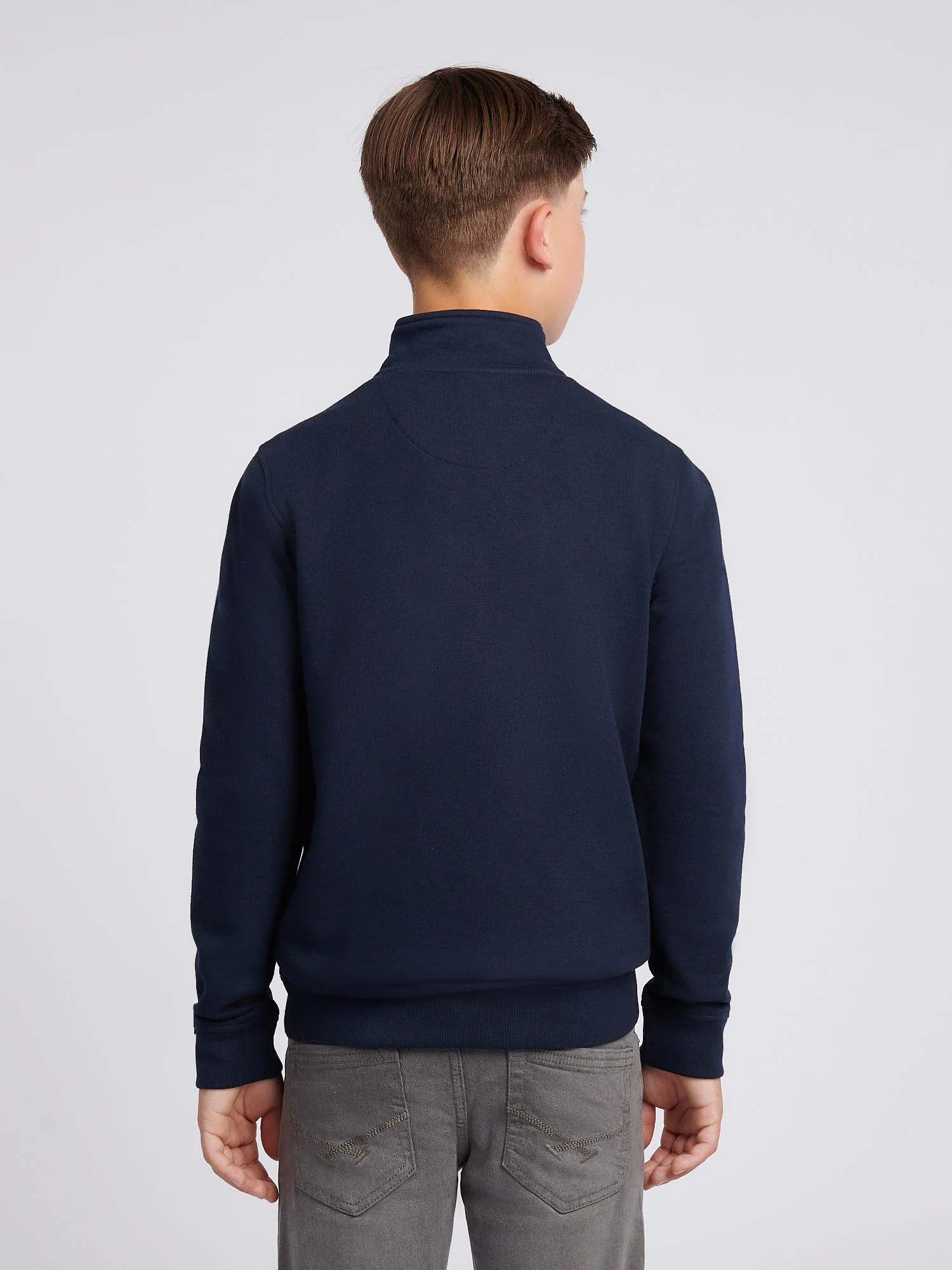 Boys Double Horsemen _ Zip Dark Sapphire Navy / Haute Red DHM - Image 4