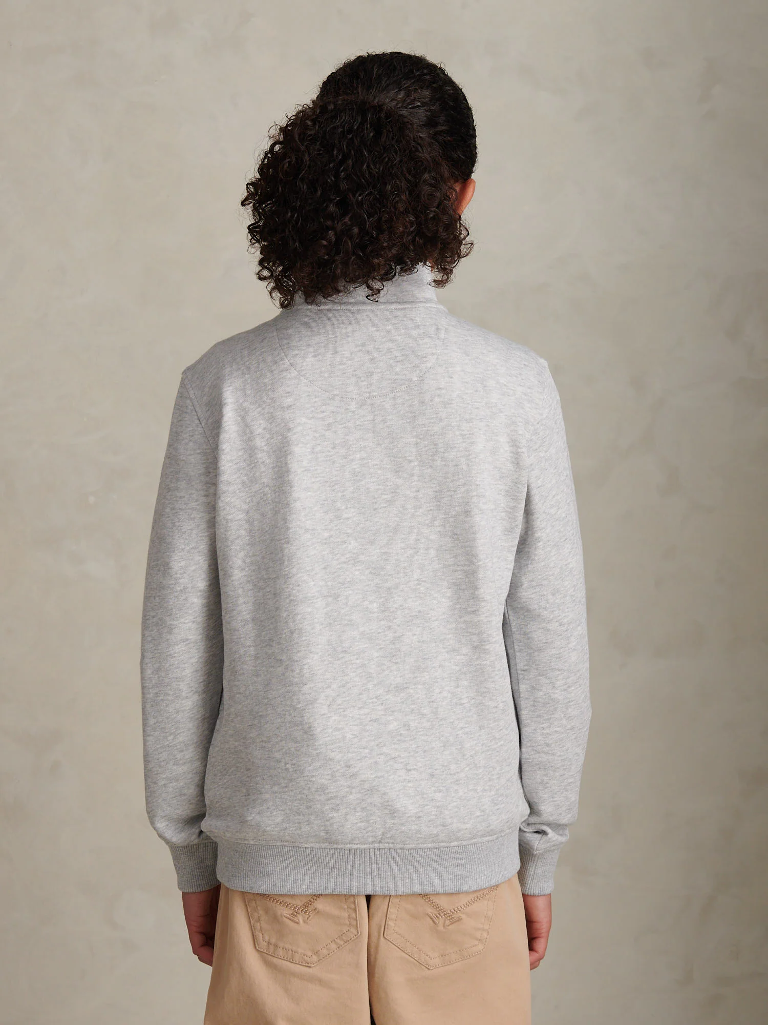 Boys Double Horsemen _ Zip Mid Grey Marl - Image 4