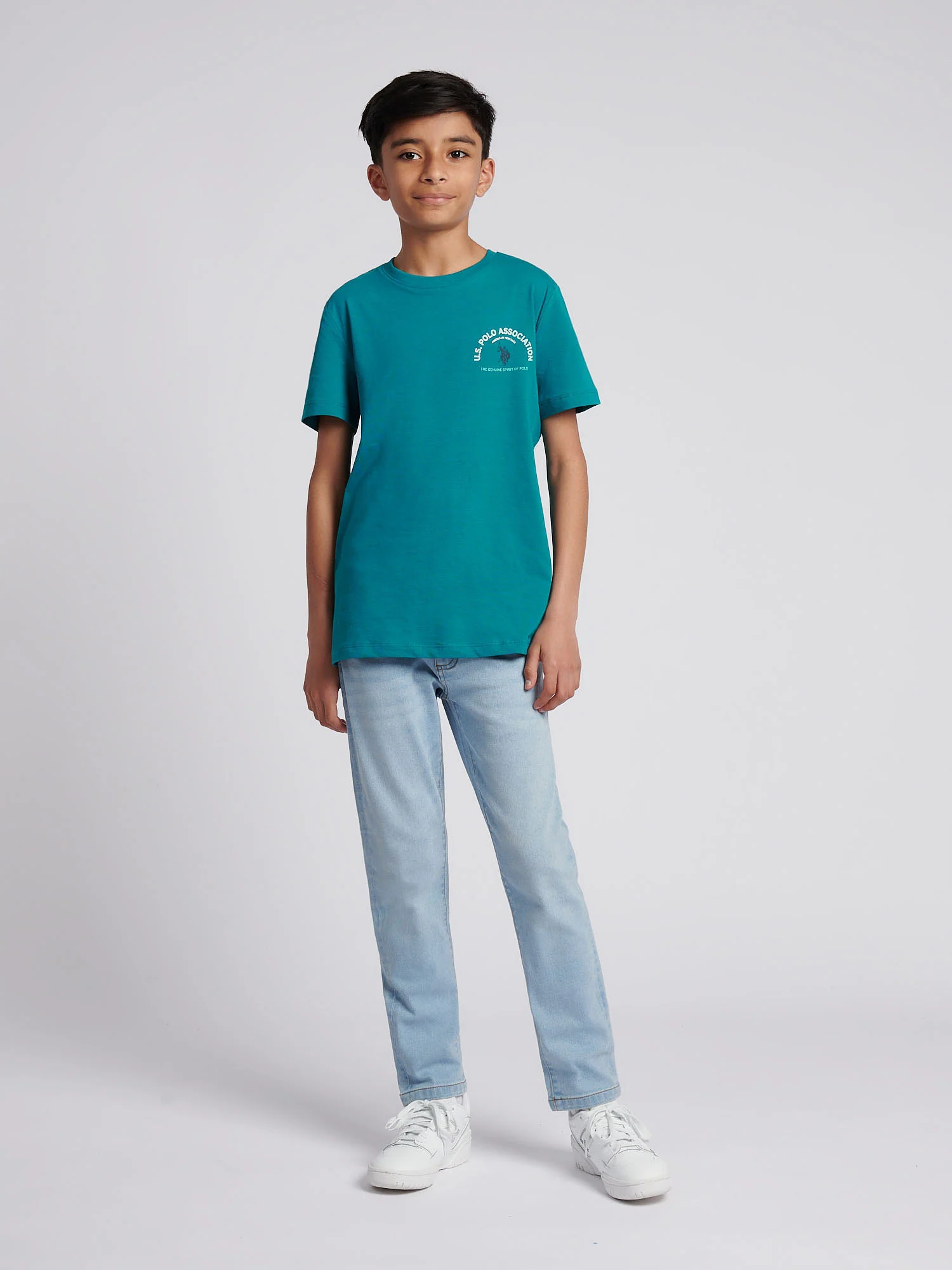 Boys Front Back Print Graphic T-Shirt in Alexandrite - Image 3