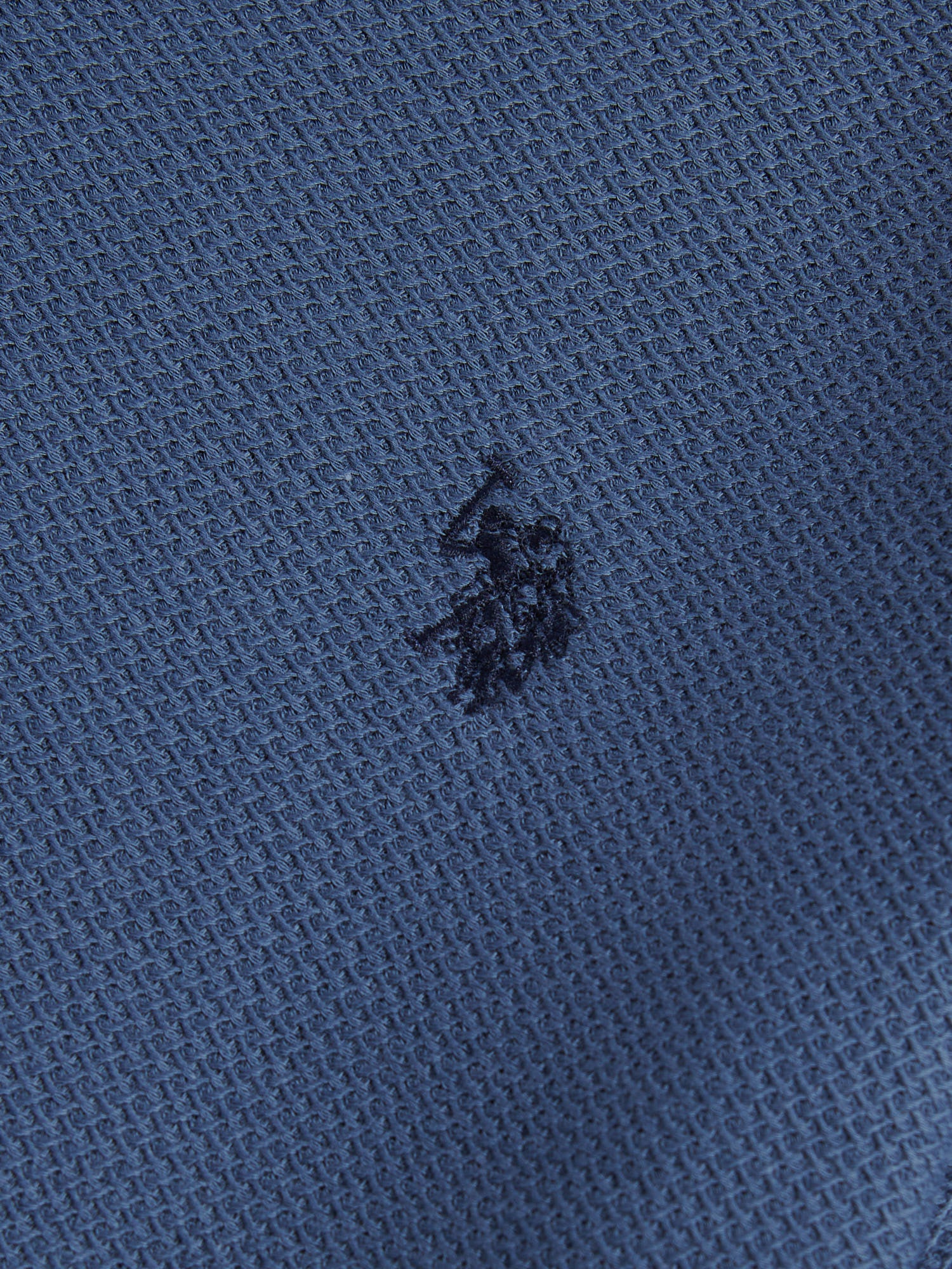 Boys Herringbone Texture T-Shirt in Vintage Indigo - Image 7