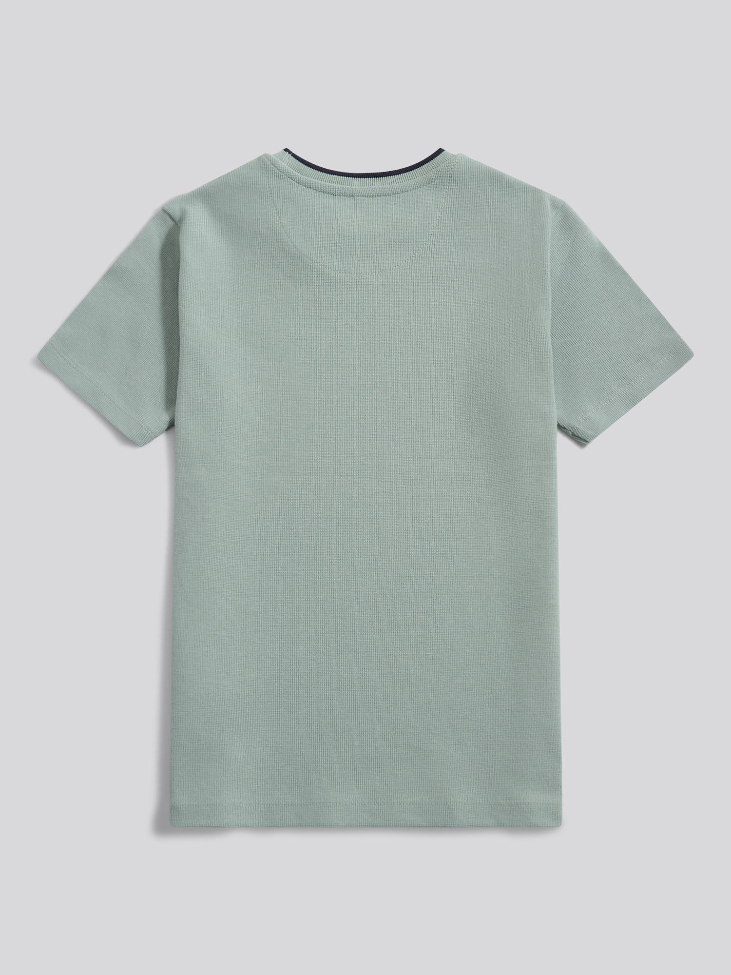 Boys Knit Texture T-Shirt in Iceberg Green - Image 6
