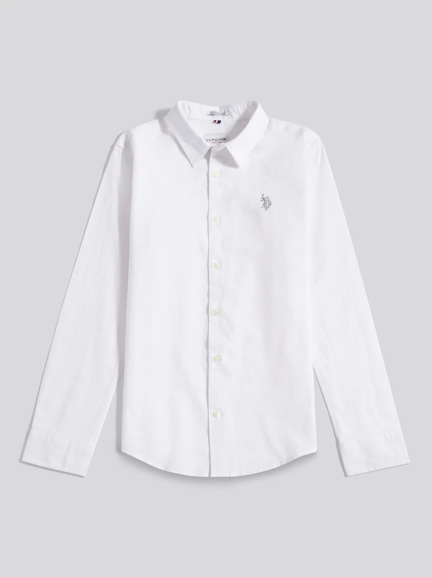 Boys Linen Blend Shirt Bright White / Harbour Mist - Image 6
