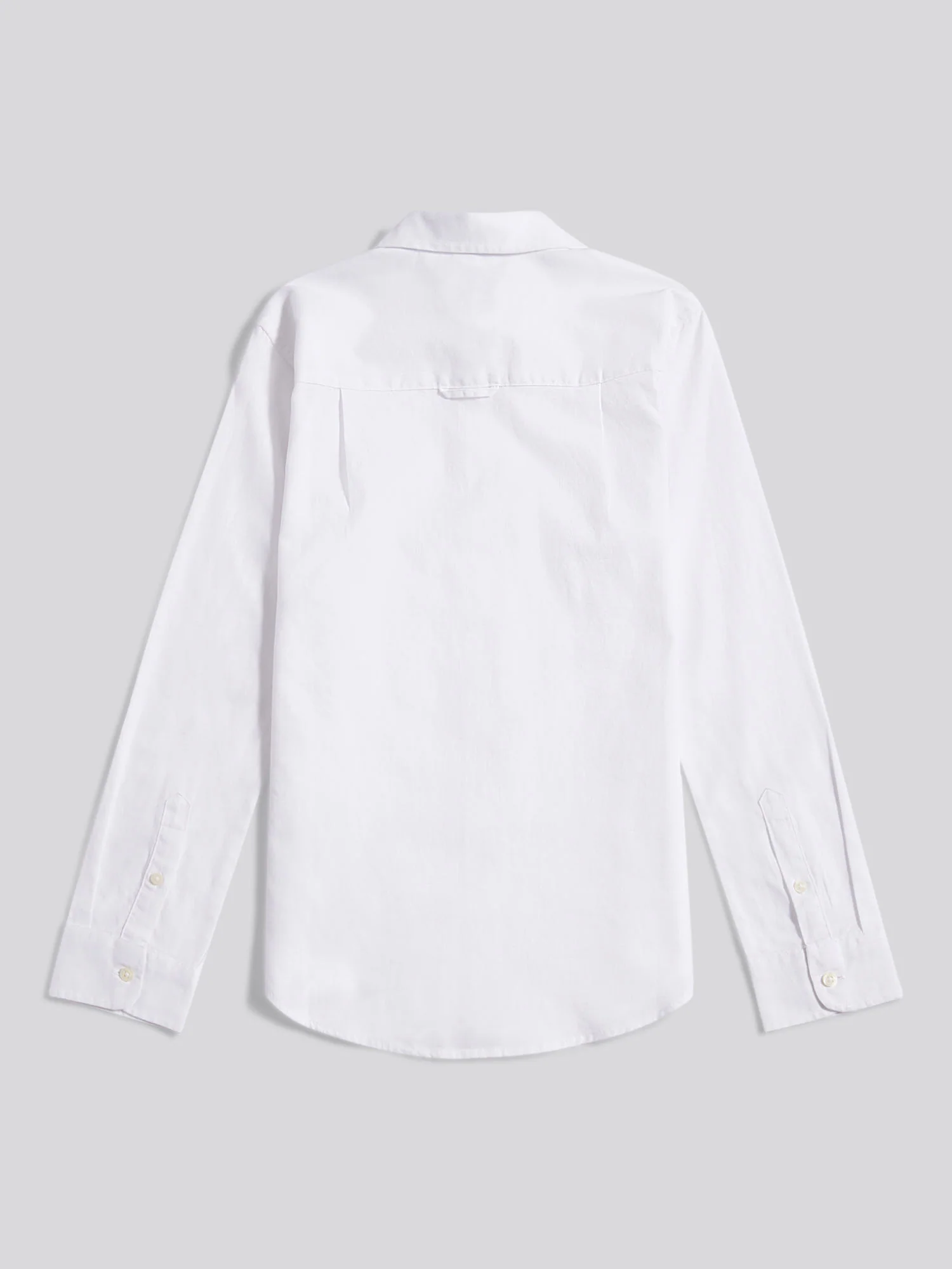 Boys Linen Blend Shirt Bright White / Harbour Mist - Image 7