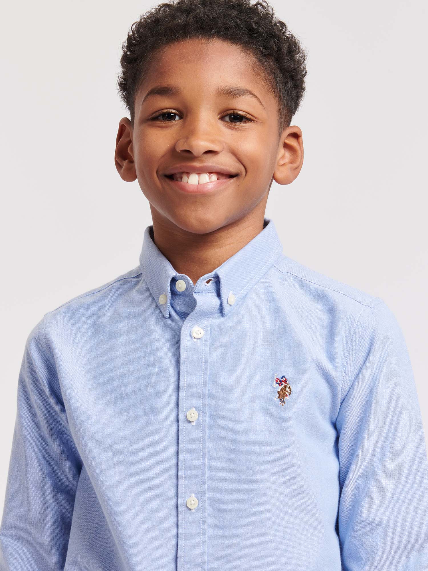 Boys Oxford Shirt in Blue Yonder - Image 3