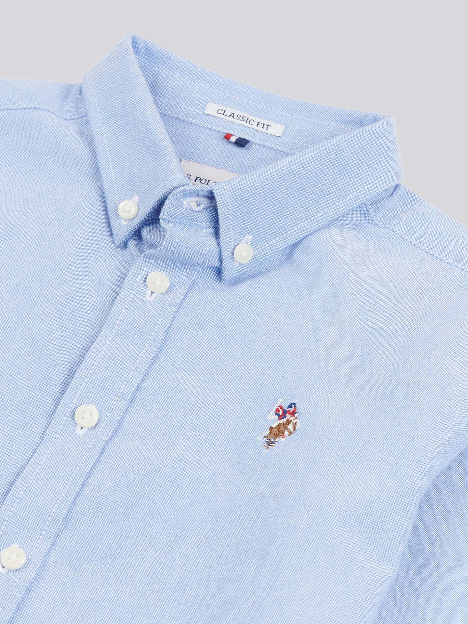 Boys Oxford Shirt in Blue Yonder - Image 7