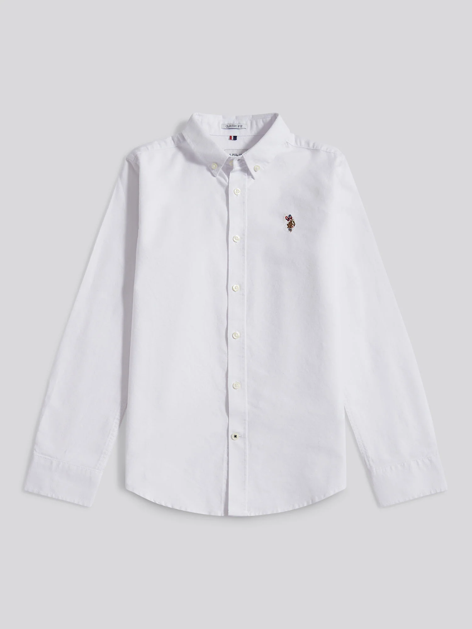 Boys Oxford Shirt in Bright White - Image 6