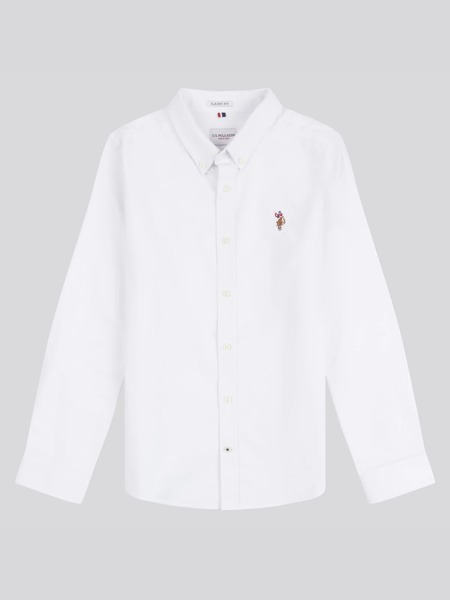 Boys Oxford Shirt in Bright White - Image 5