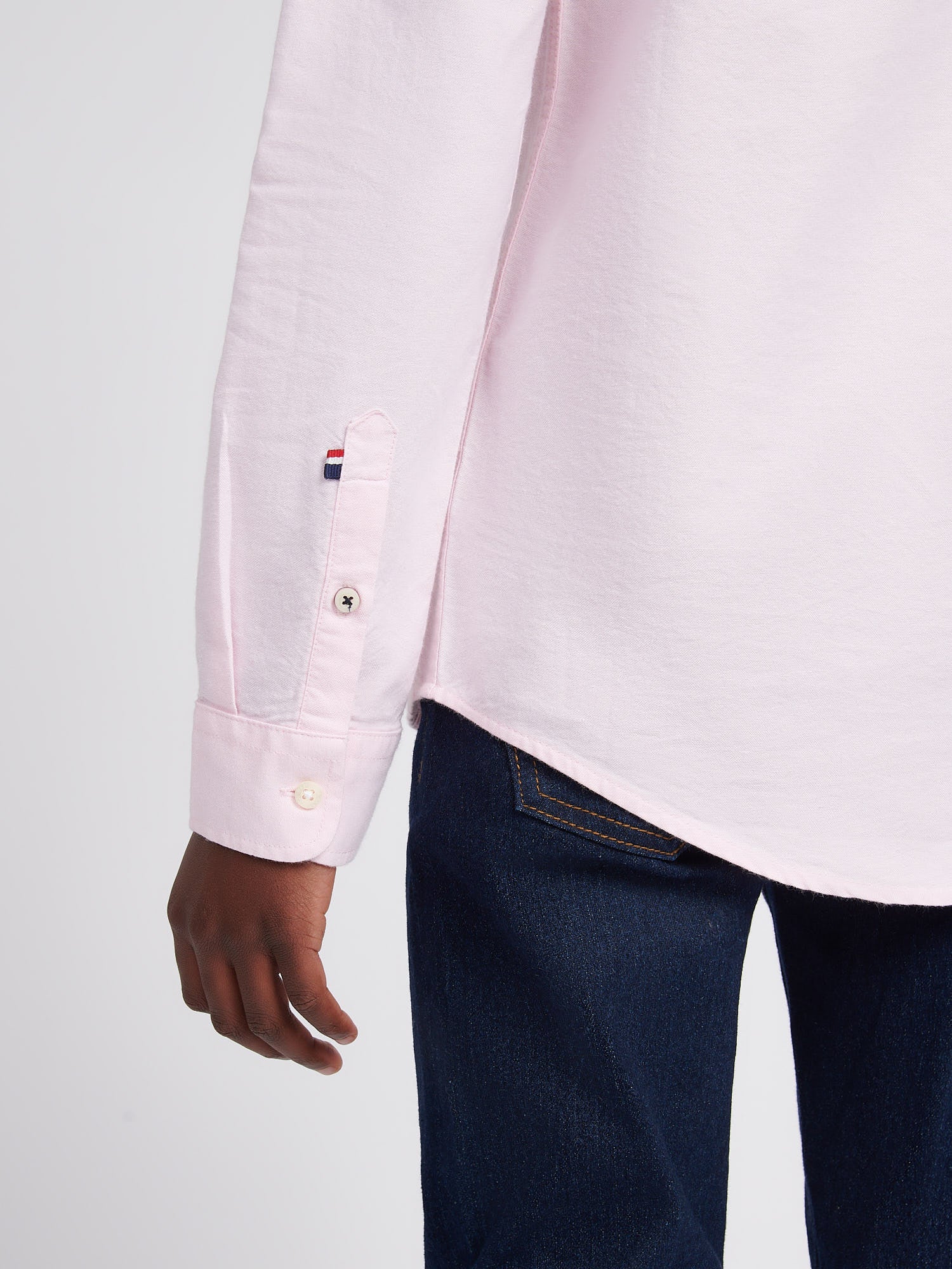 Boys Oxford Shirt in Orchid Pink - Image 5