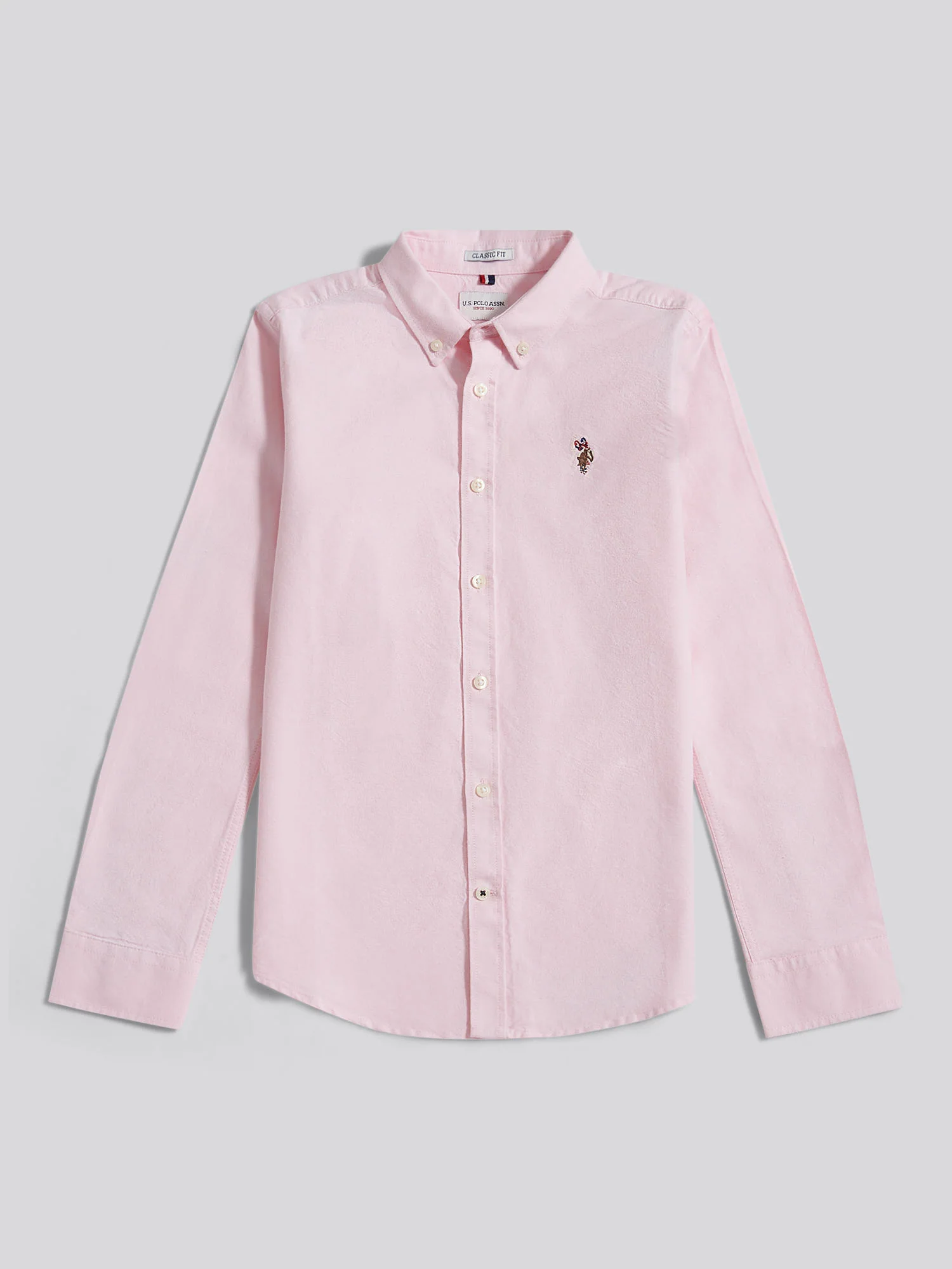 Boys Oxford Shirt in Orchid Pink - Image 6