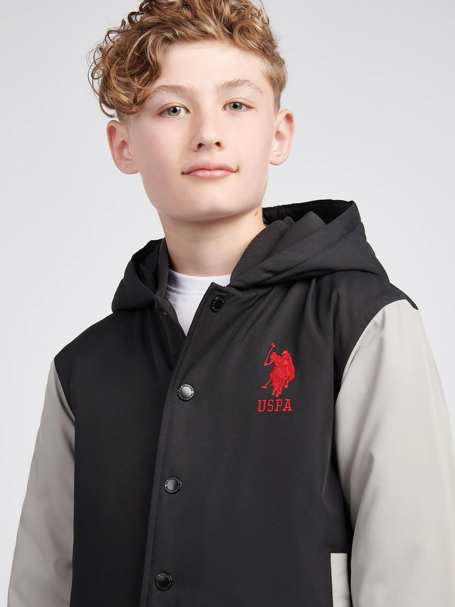 Boys Player 3 Bomber in Black - Image 2