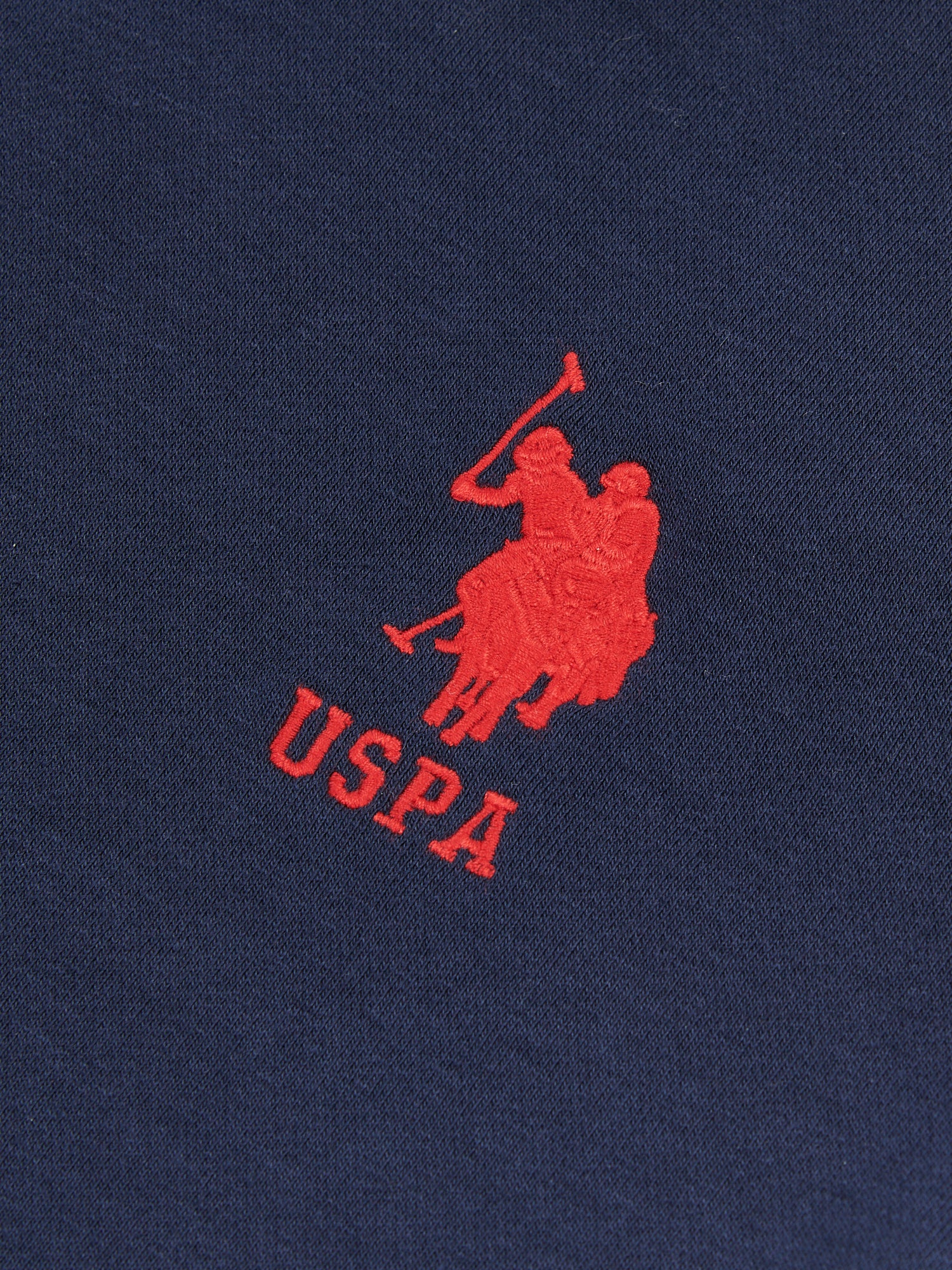 Boys Player 3 Brush Back Hoodie in Dark Sapphire Navy / Haute Red DHM - Image 15