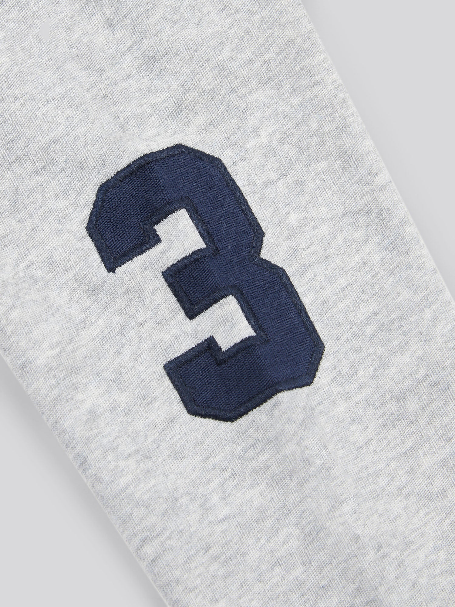 Boys Player 3 Hoodie in Mid Grey Marl - Image 10