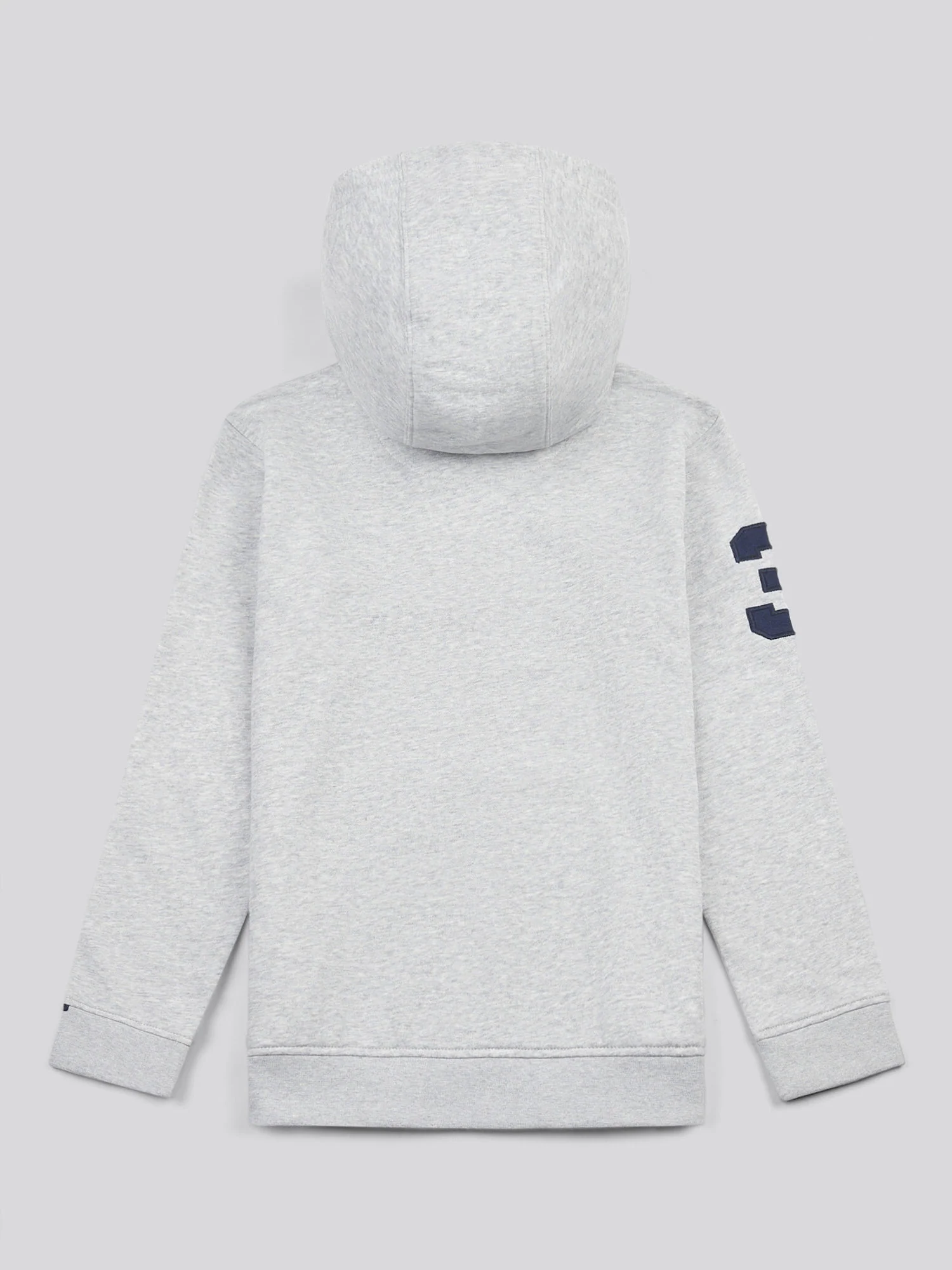 Boys Player 3 Hoodie in Mid Grey Marl - Image 7