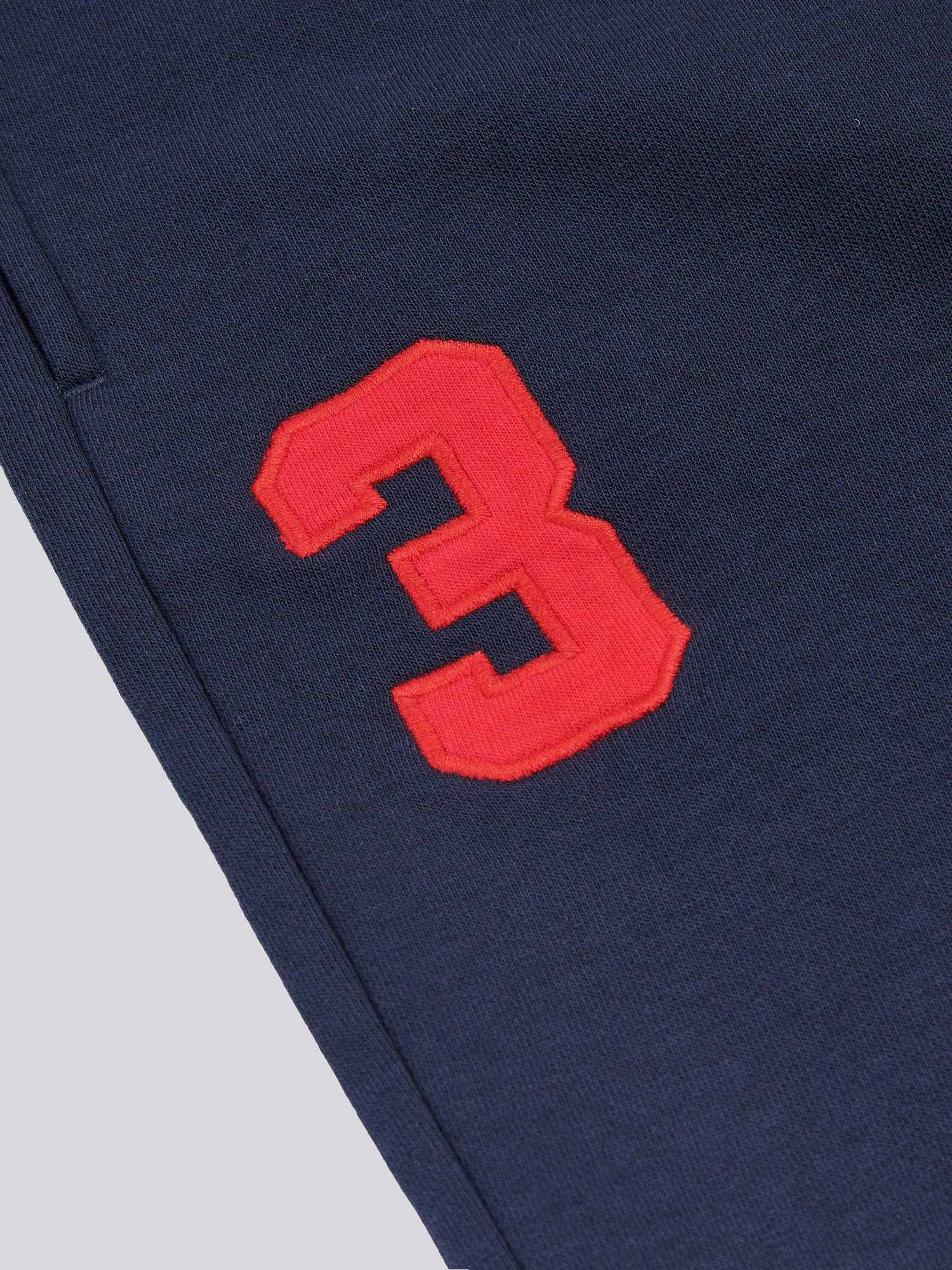 Boys Player 3 Jogger in Dark Sapphire Navy / Haute Red DHM - Image 10