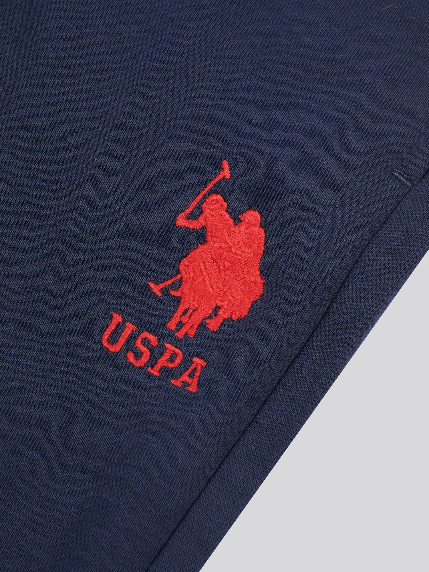 Boys Player 3 Loopback Jogger in Dark Sapphire Navy / Haute Red DHM - Image 10