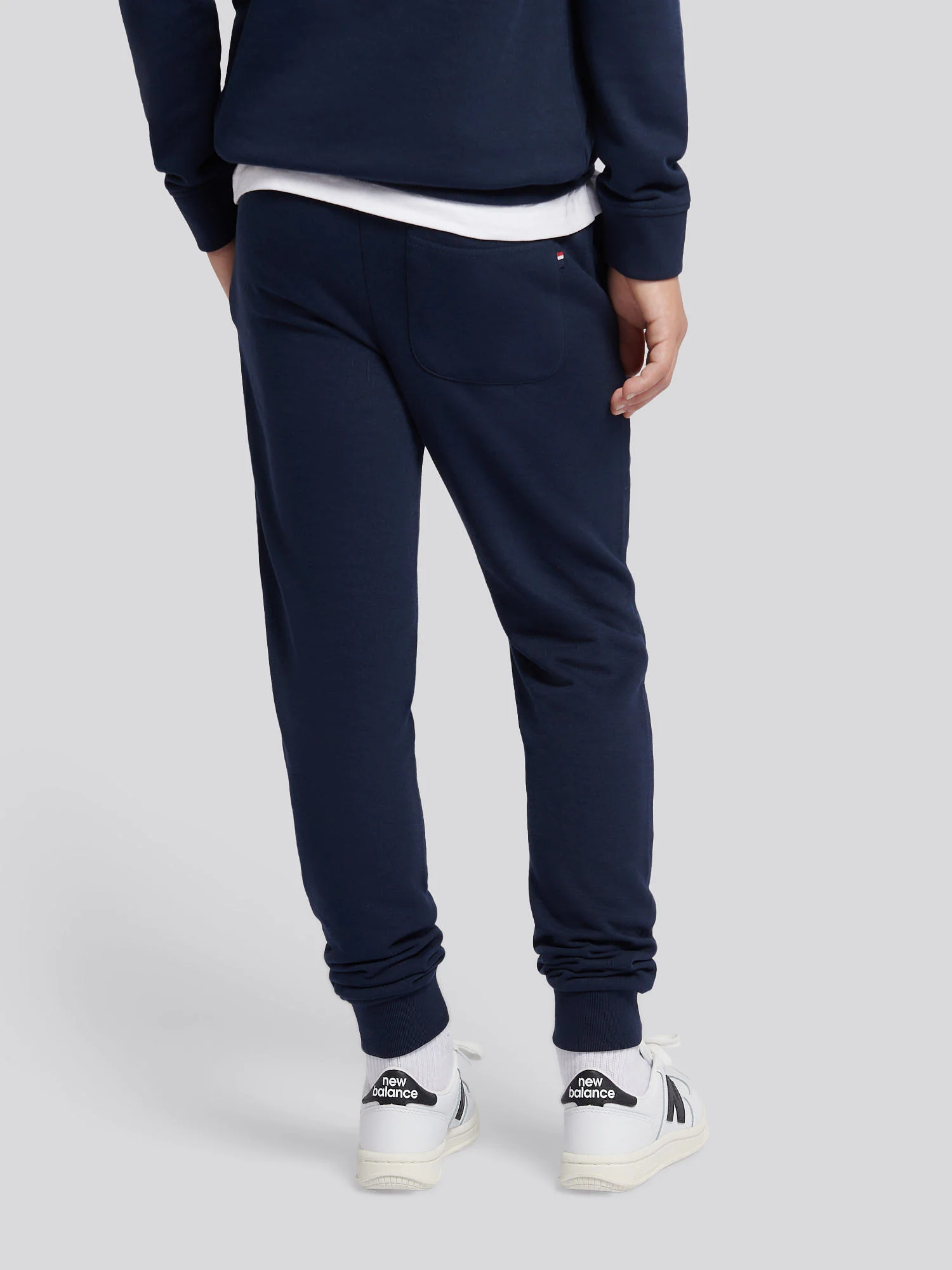 Boys Player 3 Loopback Jogger in Dark Sapphire Navy / Haute Red DHM - Image 4