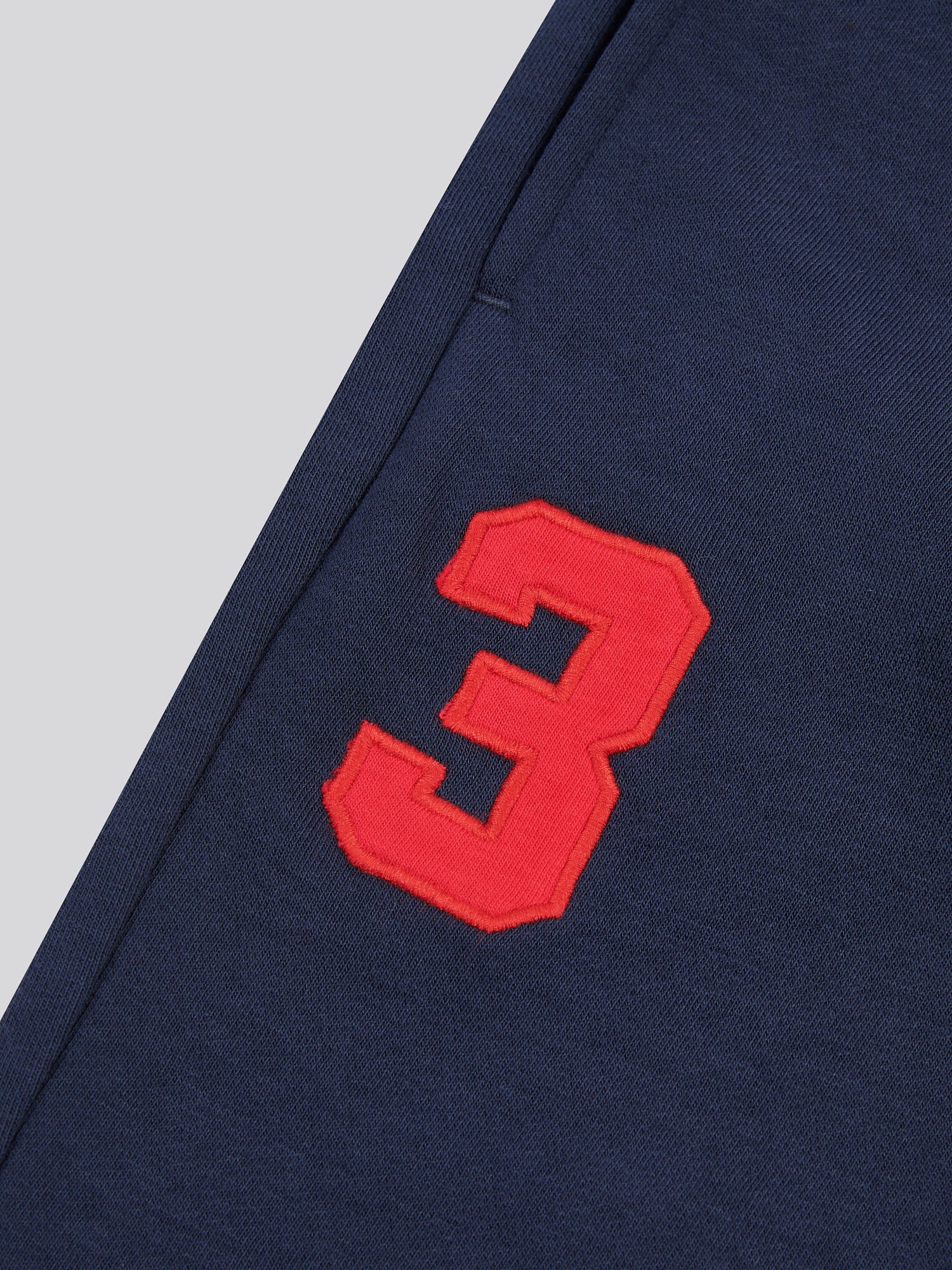 Boys Player 3 Loopback Jogger in Dark Sapphire Navy / Haute Red DHM - Image 9