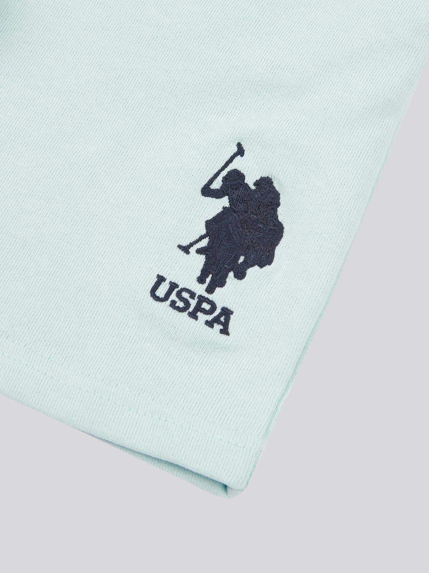Boys Player 3 Marl Sweat Shorts in Blue Glow - Image 3