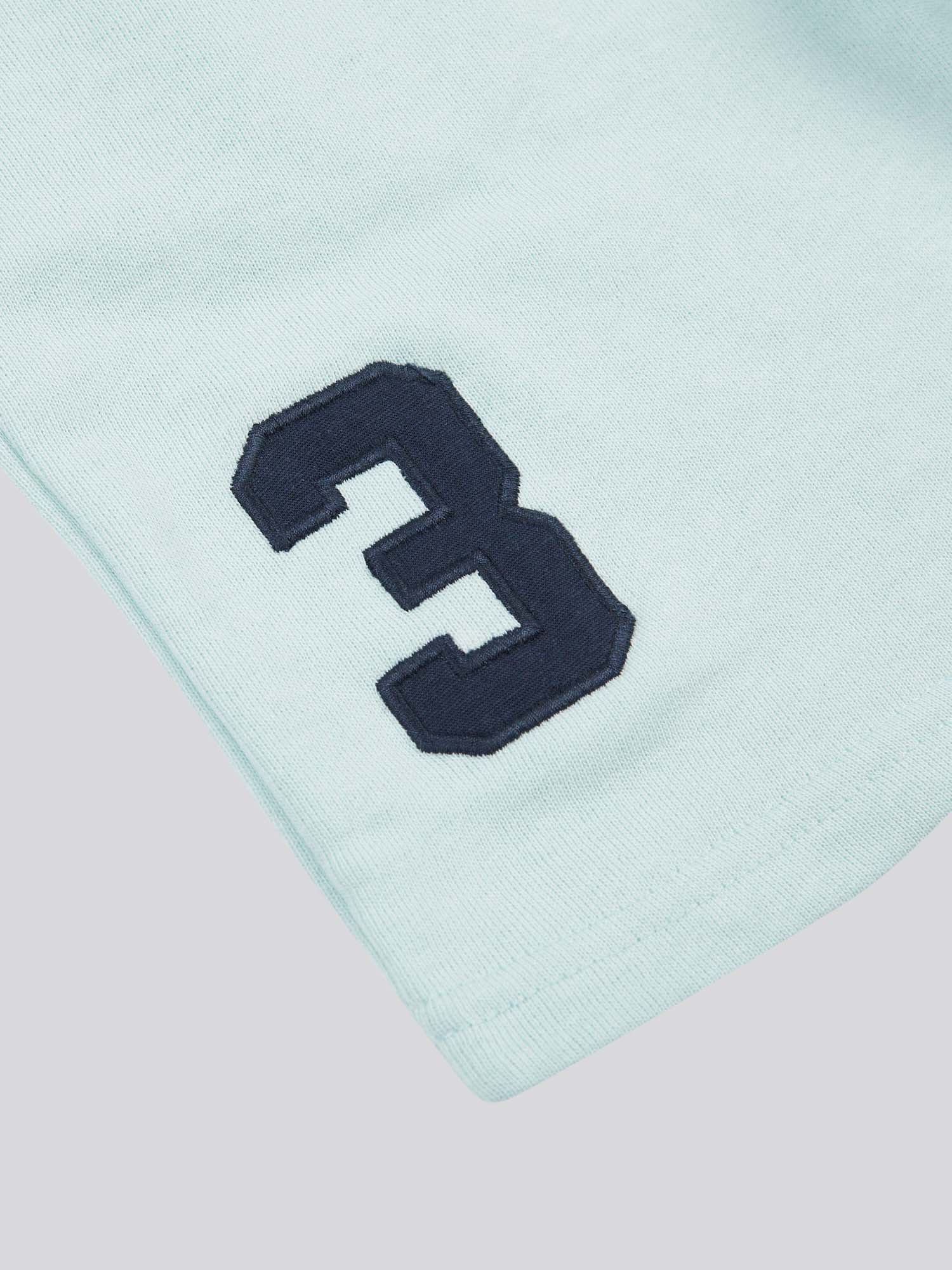 Boys Player 3 Marl Sweat Shorts in Blue Glow - Image 4