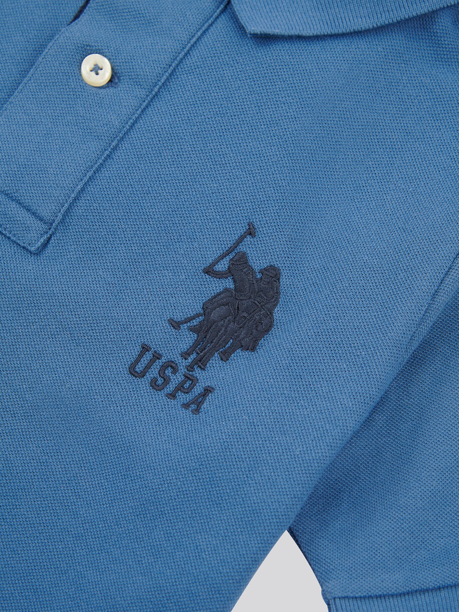 Boys Player 3 Polo Shirt in Blue Horizon - Image 7