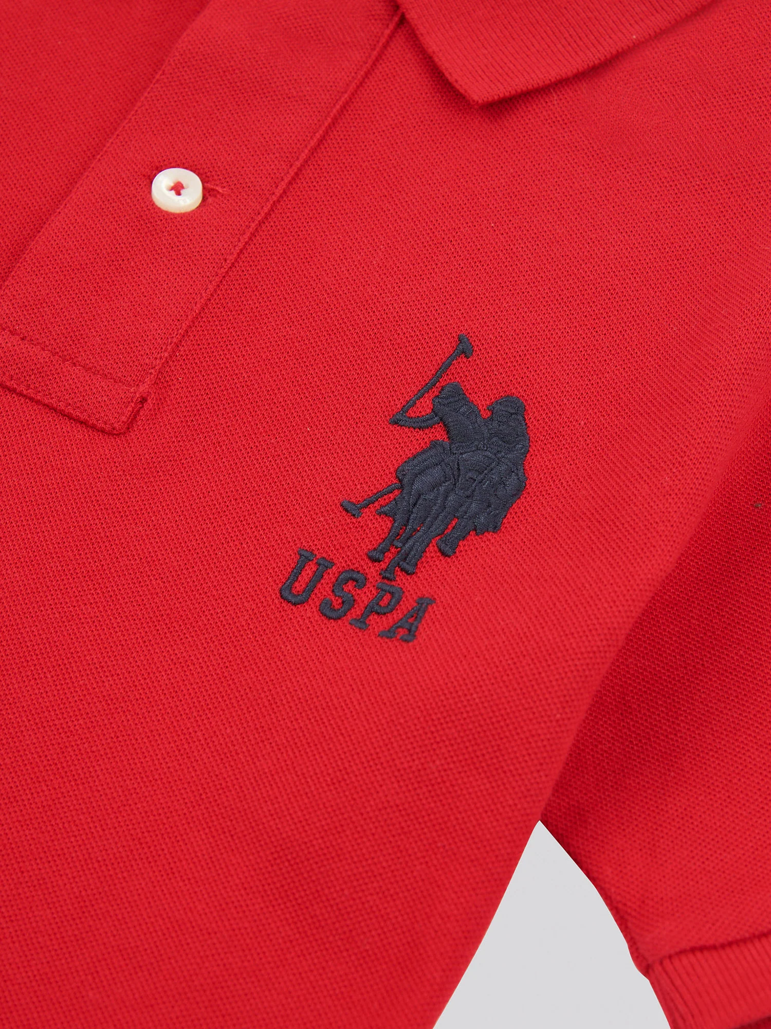 Boys Player 3 Polo Shirt in Haute Red - Image 8