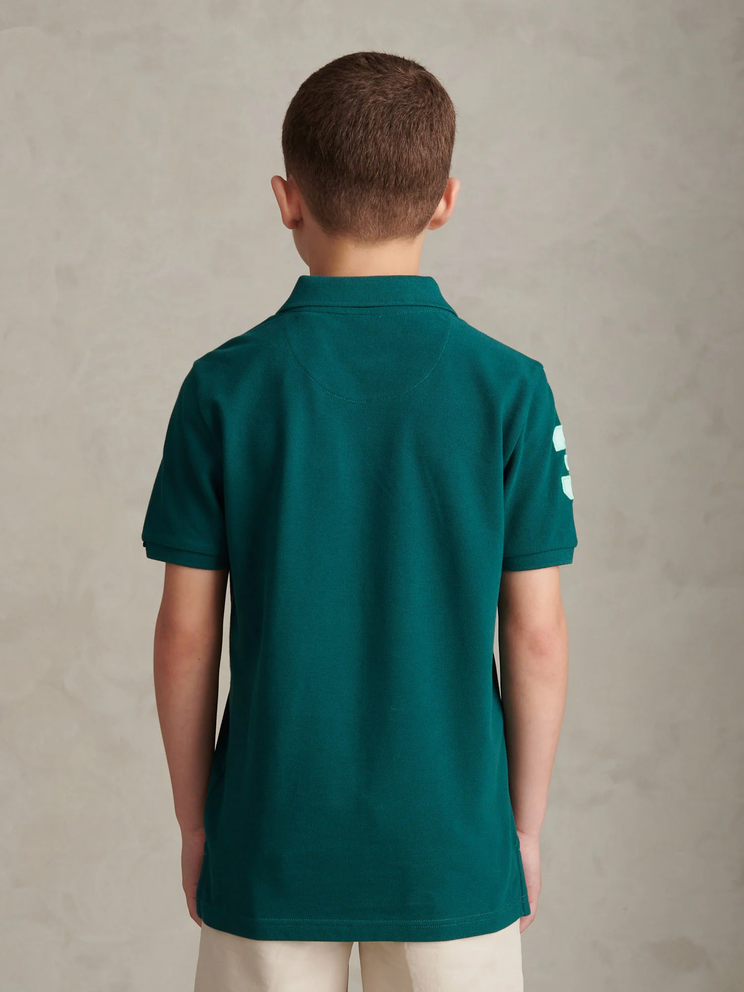 Boys Player 3 Polo Shirt Mediterranea - Image 4