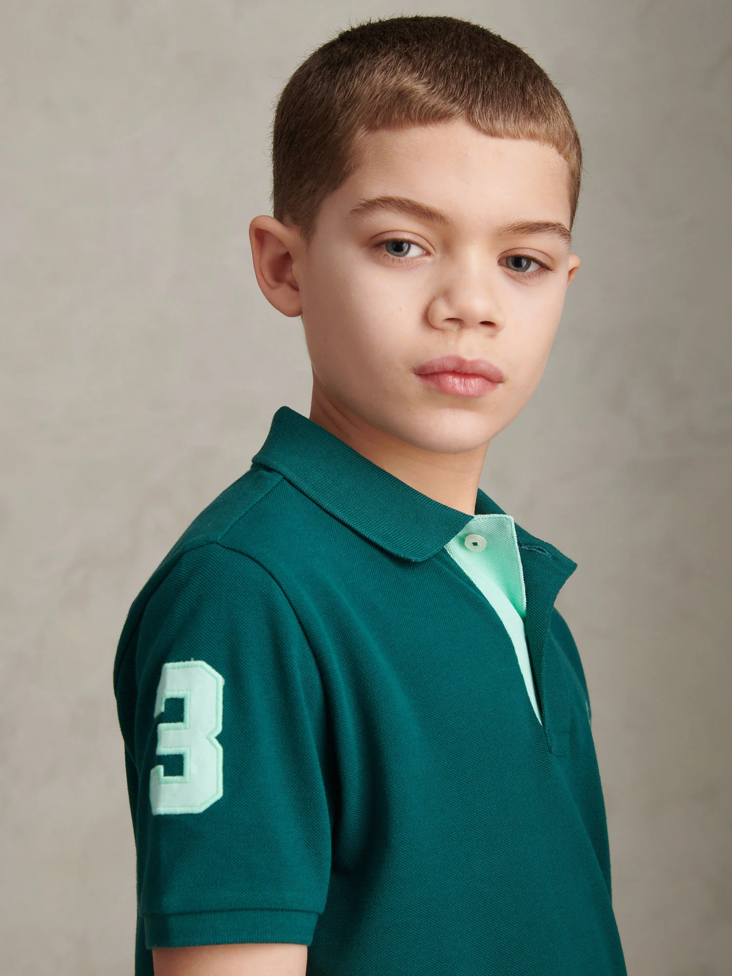 Boys Player 3 Polo Shirt Mediterranea - Image 5