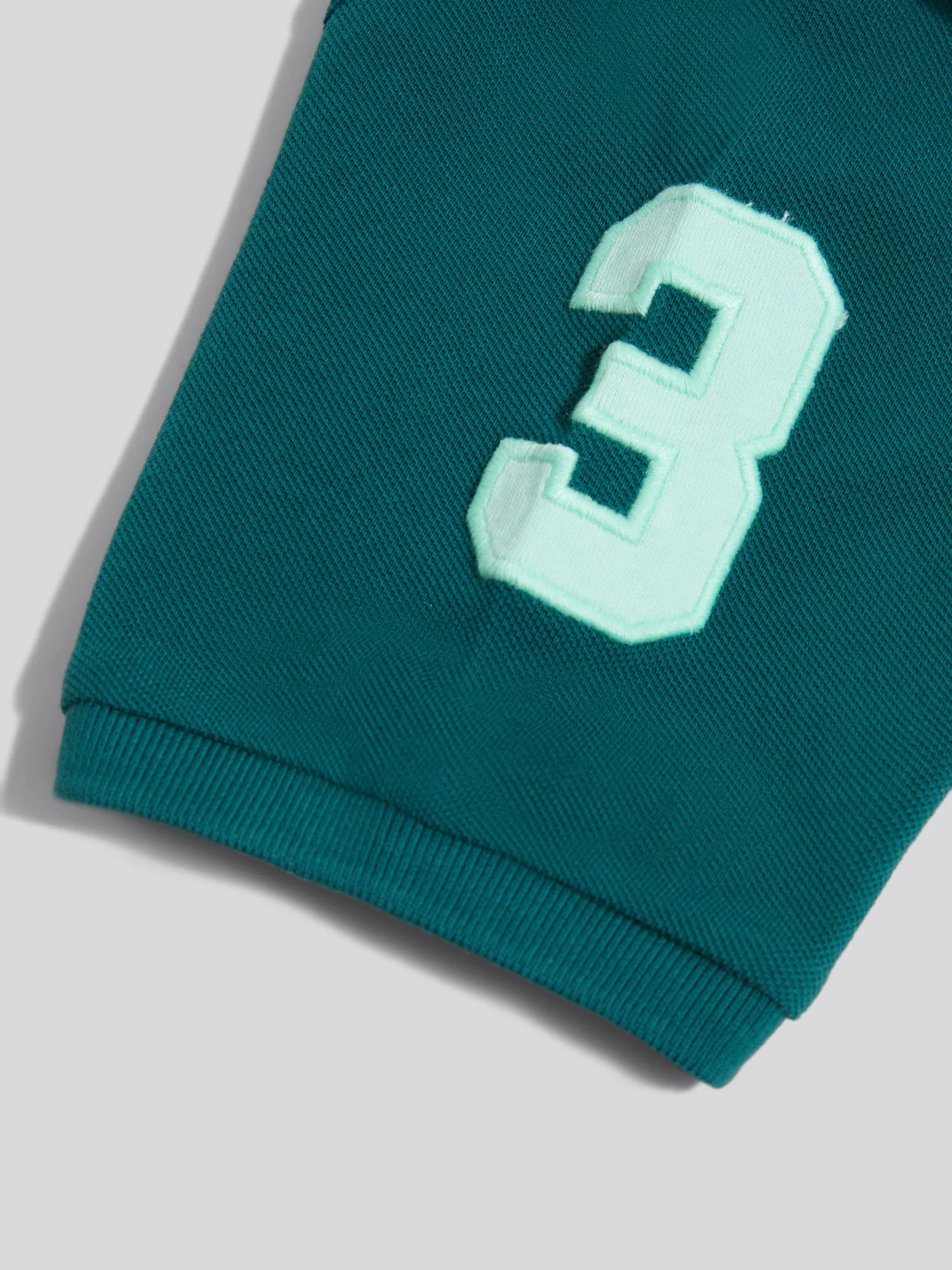 Boys Player 3 Polo Shirt Mediterranea - Image 9