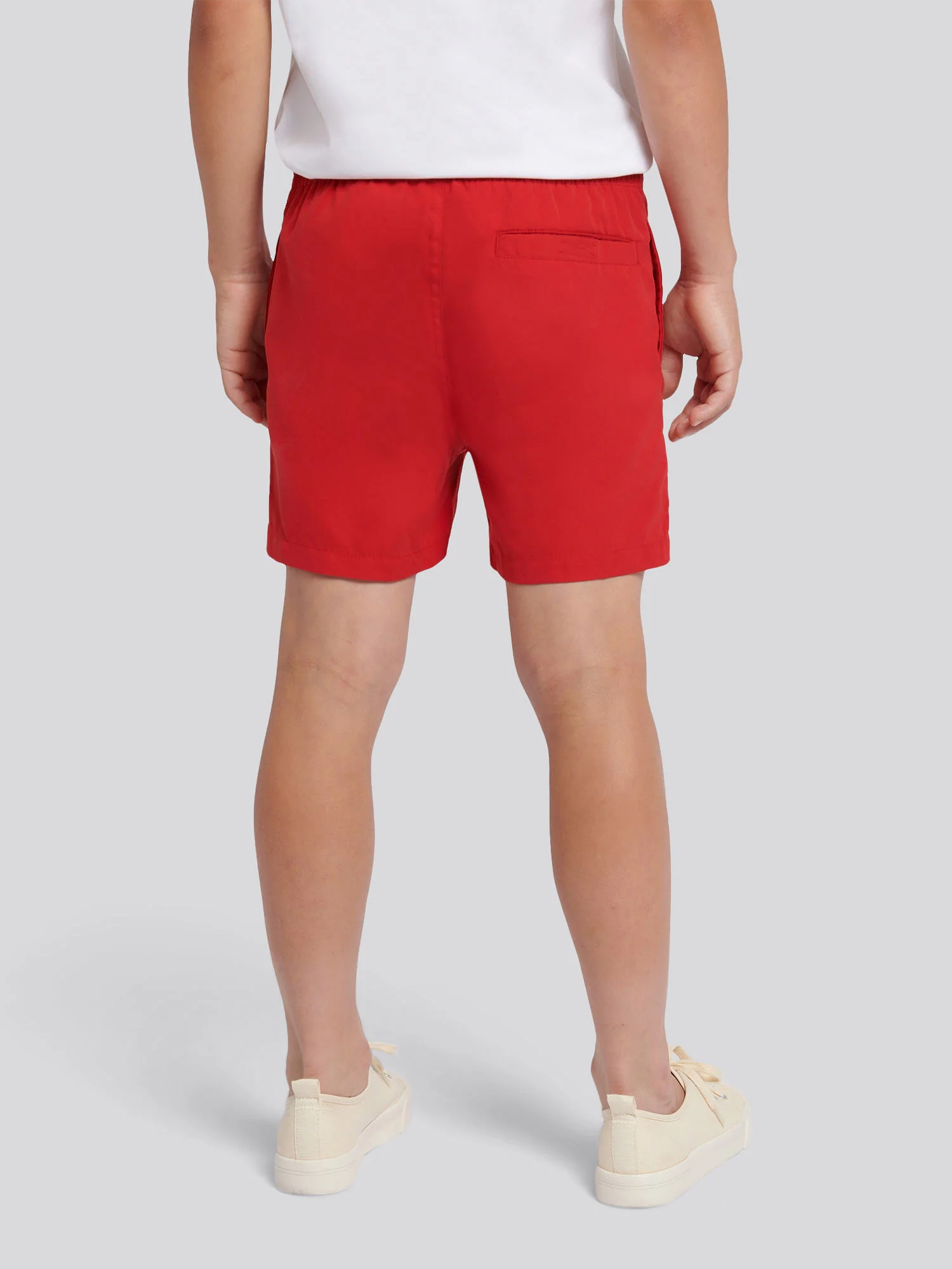 Boys Player 3 Swim Short in Haute Red - Image 4