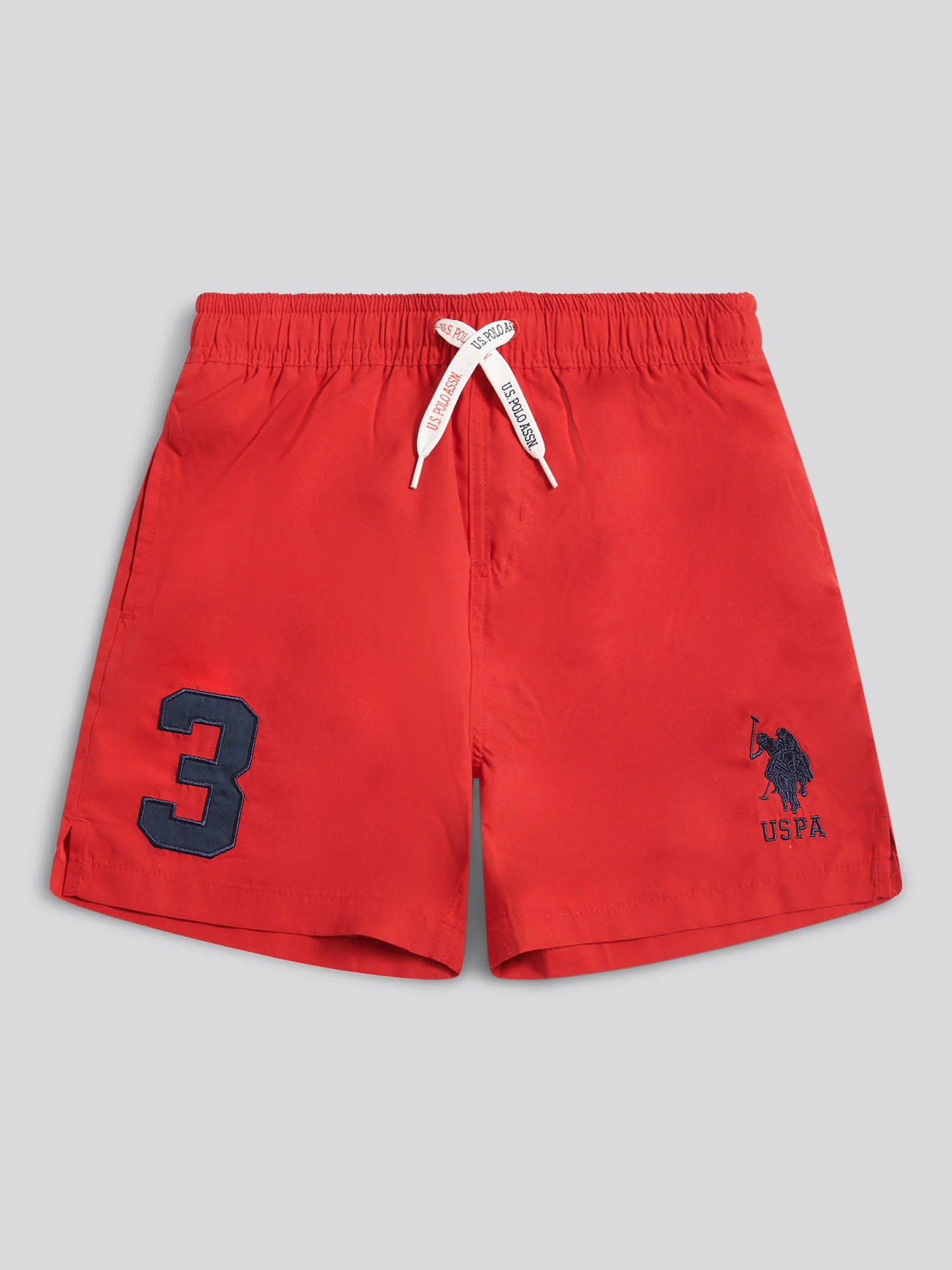 Boys Player 3 Swim Short in Haute Red - Image 5