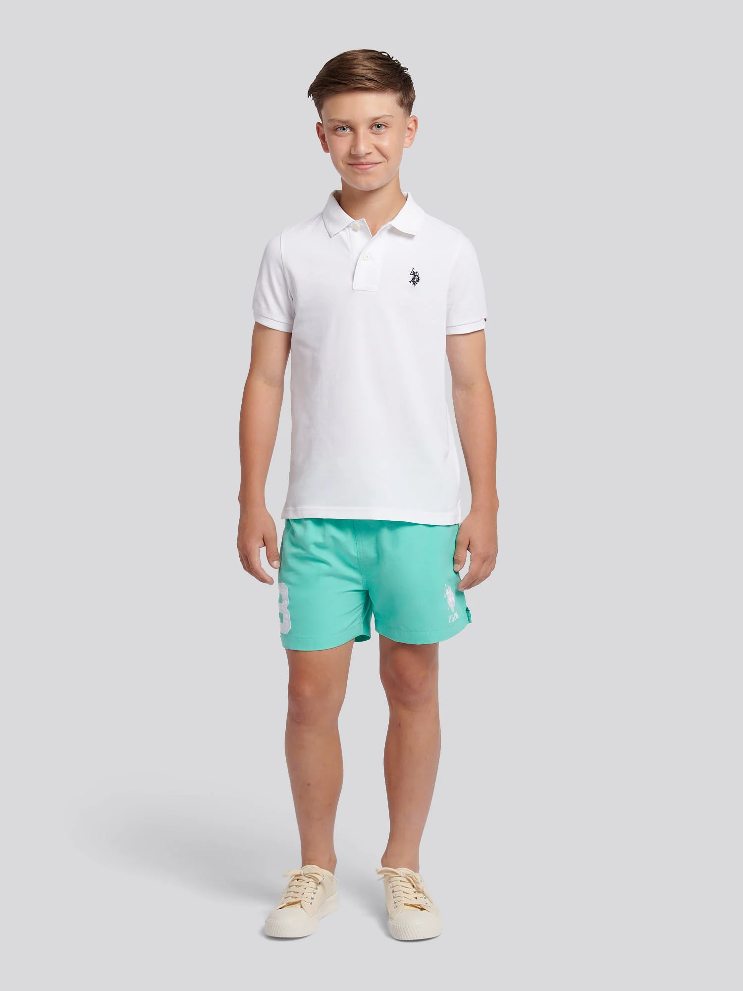 Boys Player 3 Swim Short in Pool Blue - Image 3