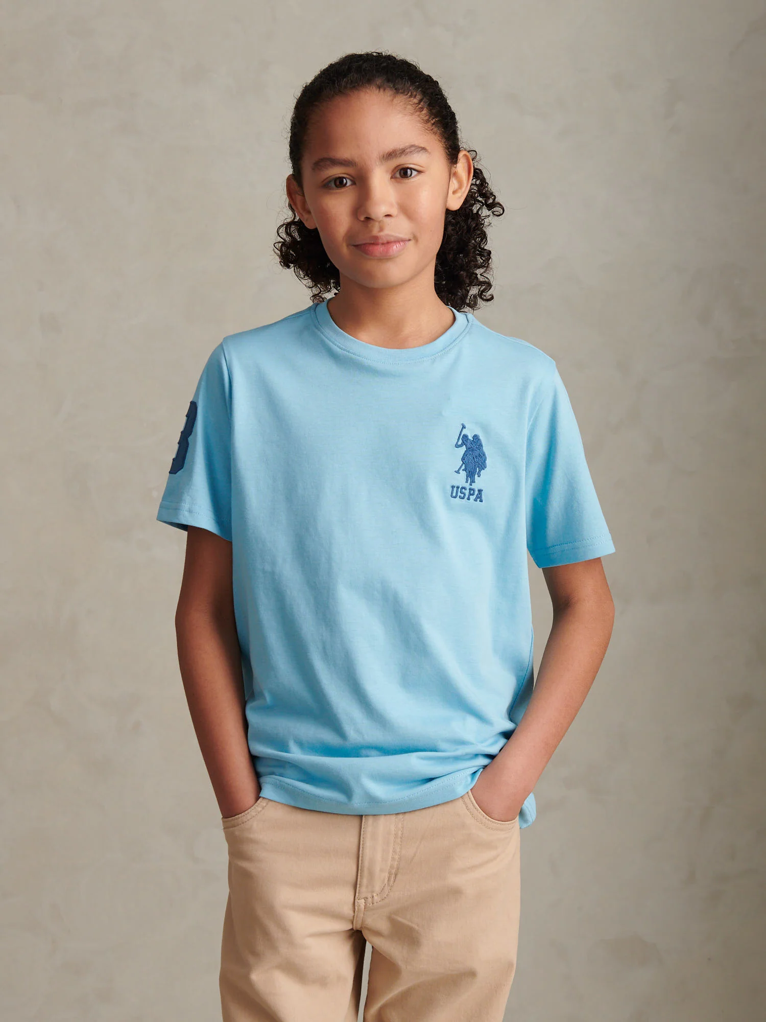 Boys Player 3 T-Shirt Air Blue