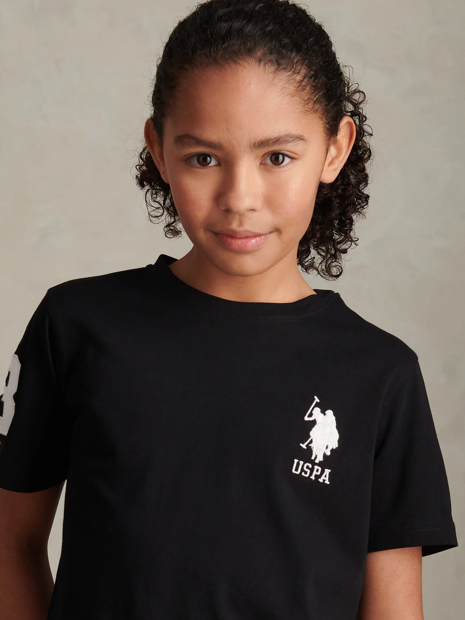 Boys Player 3 T-Shirt Black Bright White DHM - Image 2