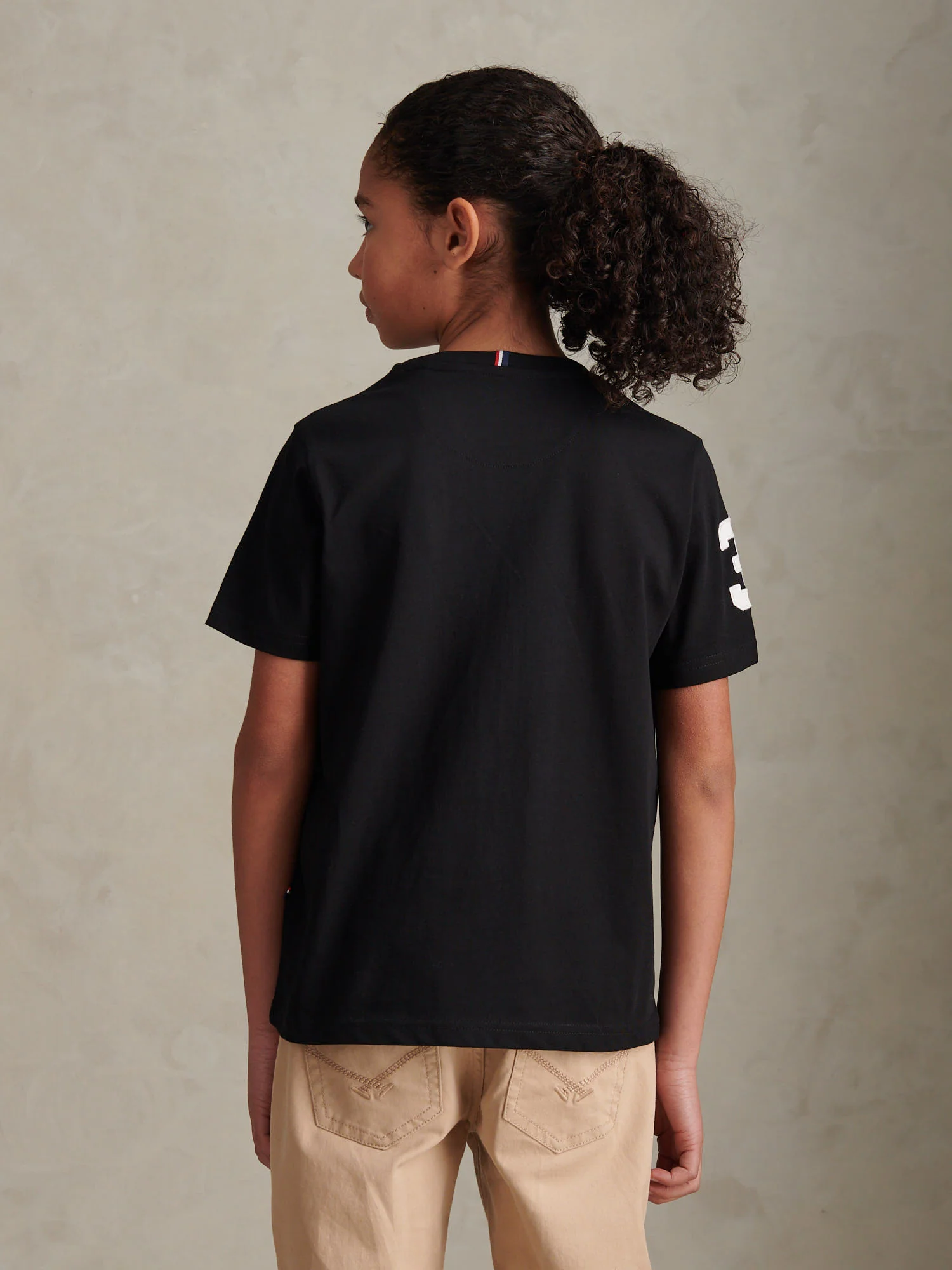 Boys Player 3 T-Shirt Black Bright White DHM - Image 4