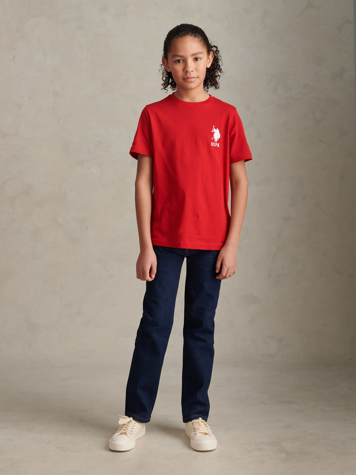 Boys Player 3 T-Shirt Black Haute Red DHM - Image 3
