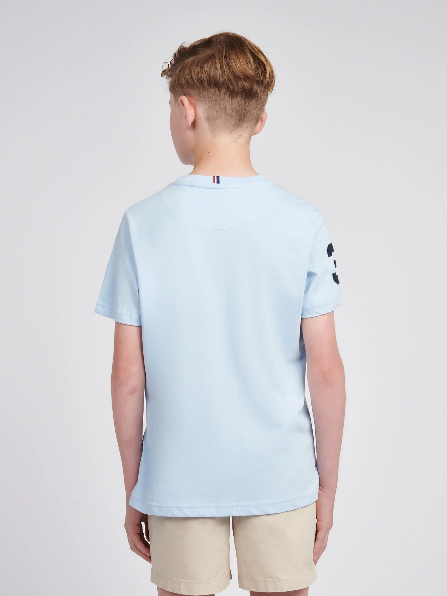 Boys Player 3 T-Shirt in Chambray Blue - Image 4