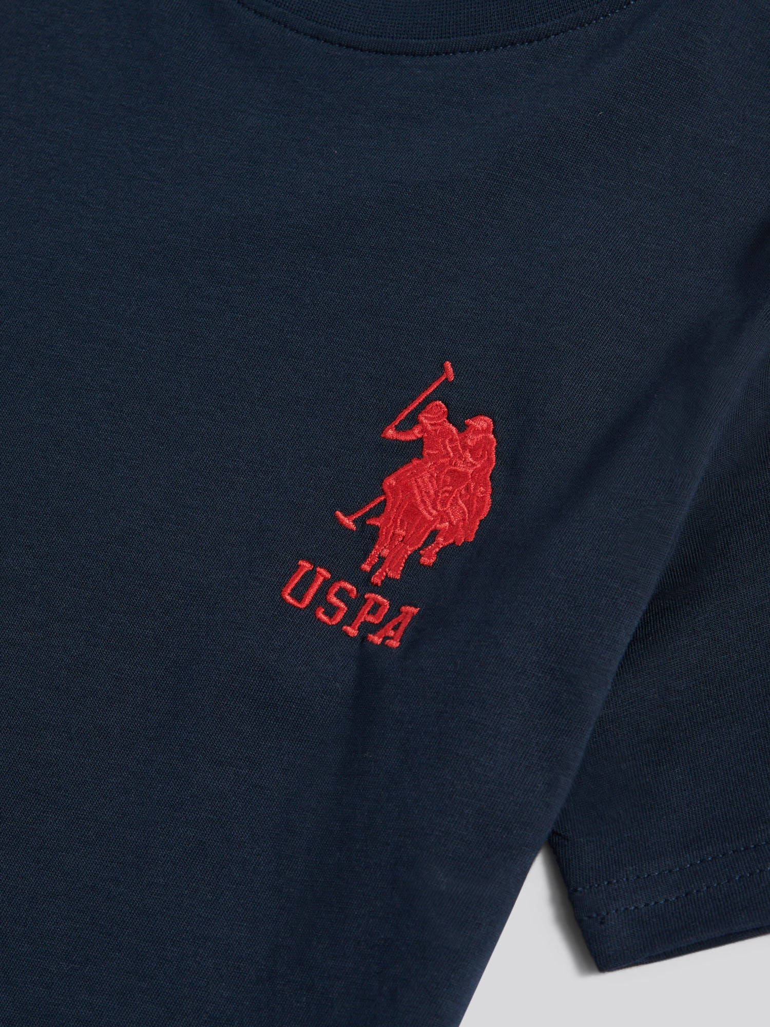 Boys Player 3 T-Shirt Dark Sapphire Navy / Haute Red DHM - Image 7