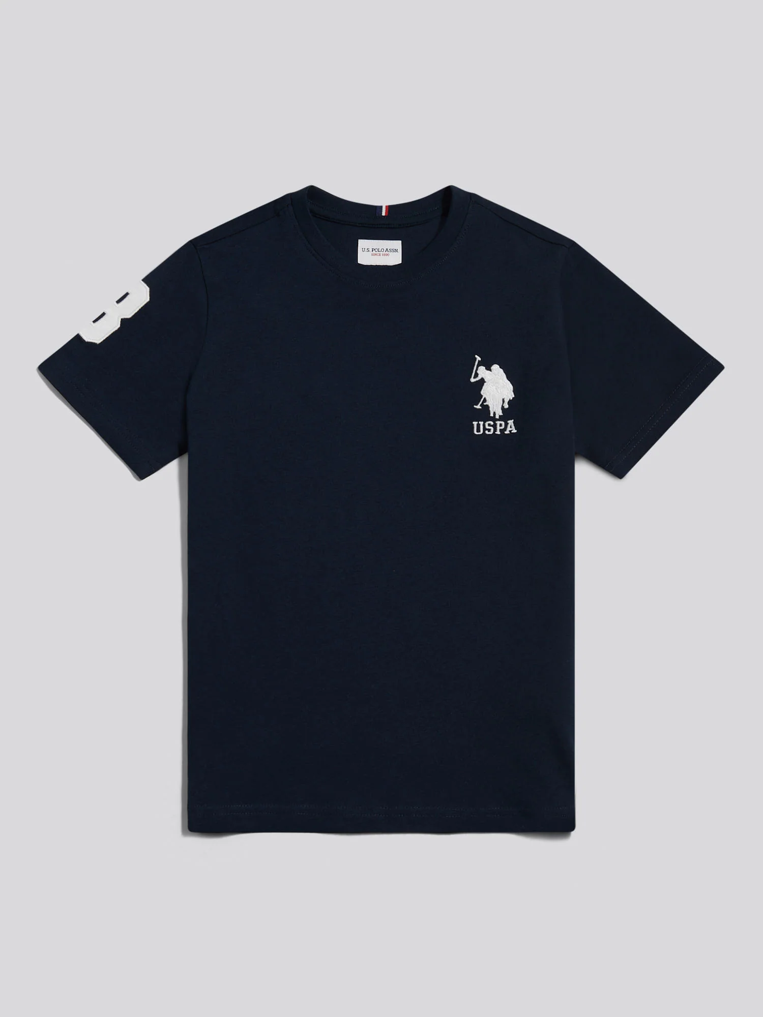 Boys Player 3 T-Shirt Dark Sapphire Navy / White DHM - Image 7