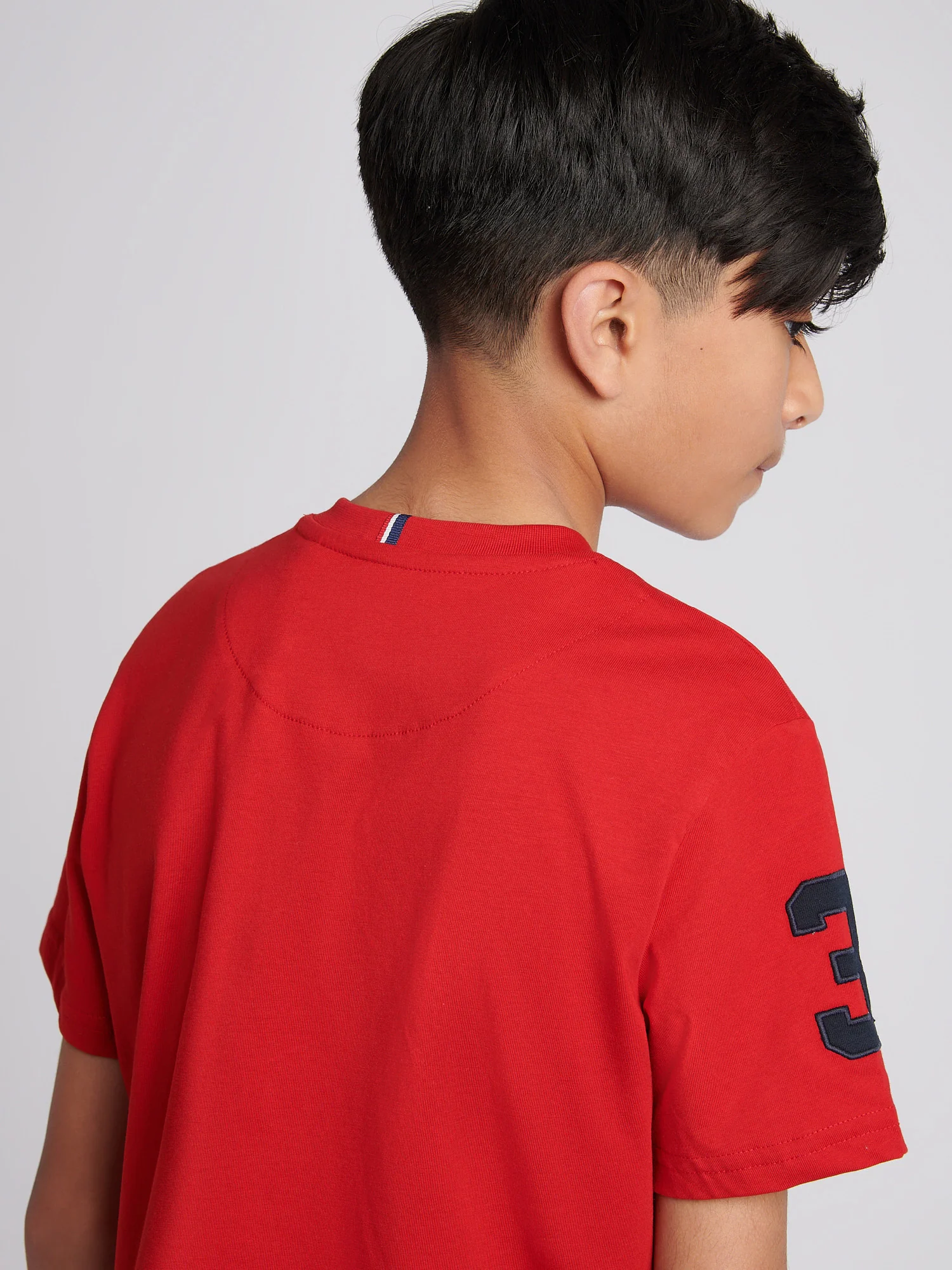 Boys Player 3 T-Shirt in Haute Red - Image 6
