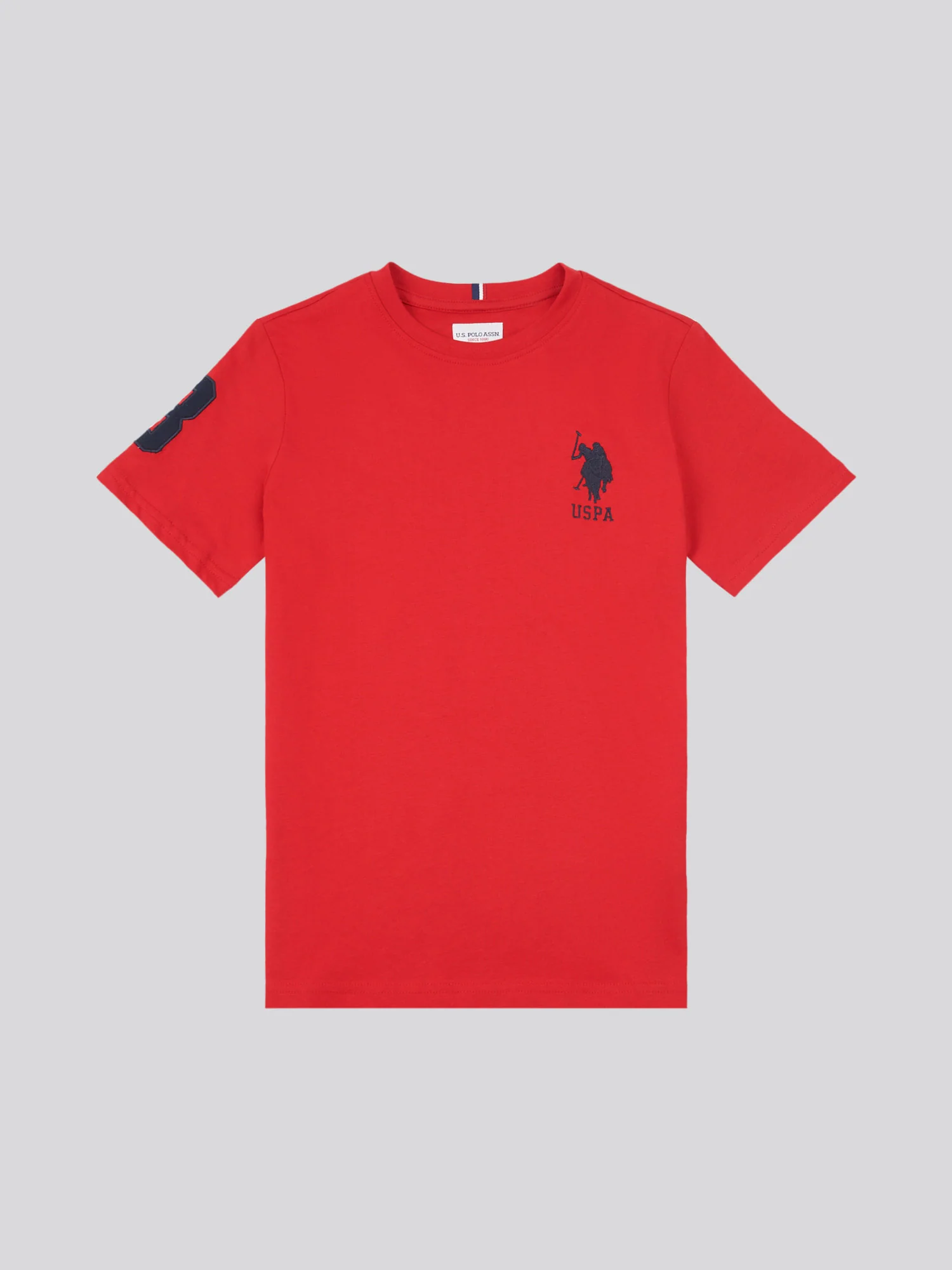 Boys Player 3 T-Shirt in Haute Red - Image 8