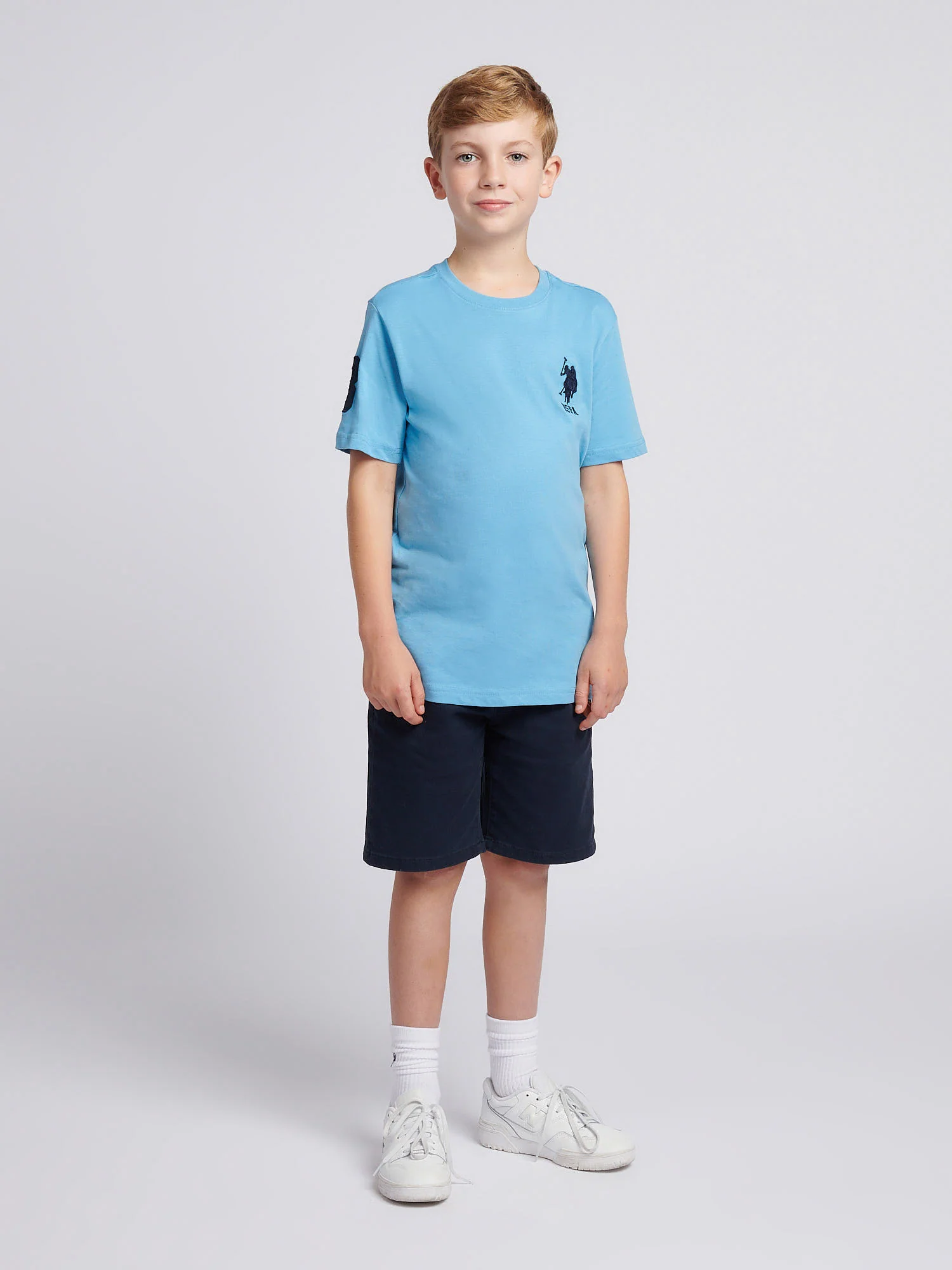 Boys Player 3 T-Shirt Heritage Blue - Image 3
