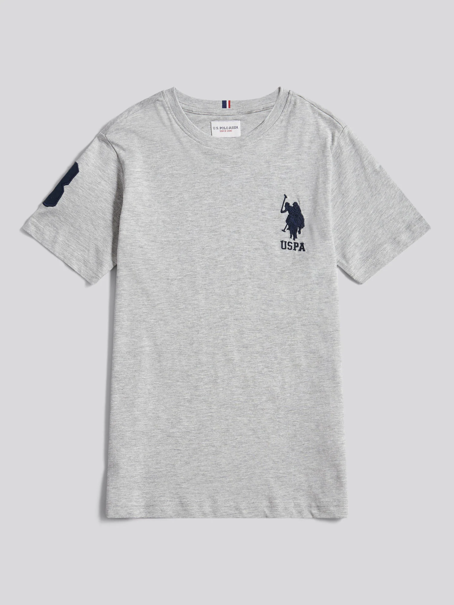 Boys Player 3 T-Shirt Mid Grey Marl - Image 5
