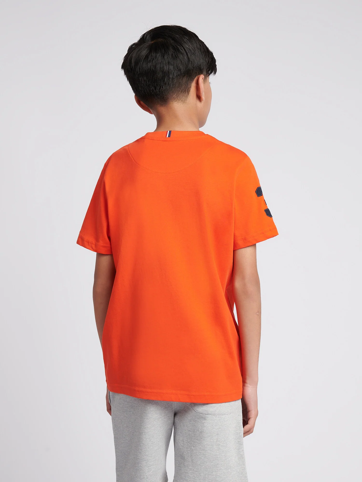 Boys Player 3 T-Shirt in Tangerine Tango - Image 4