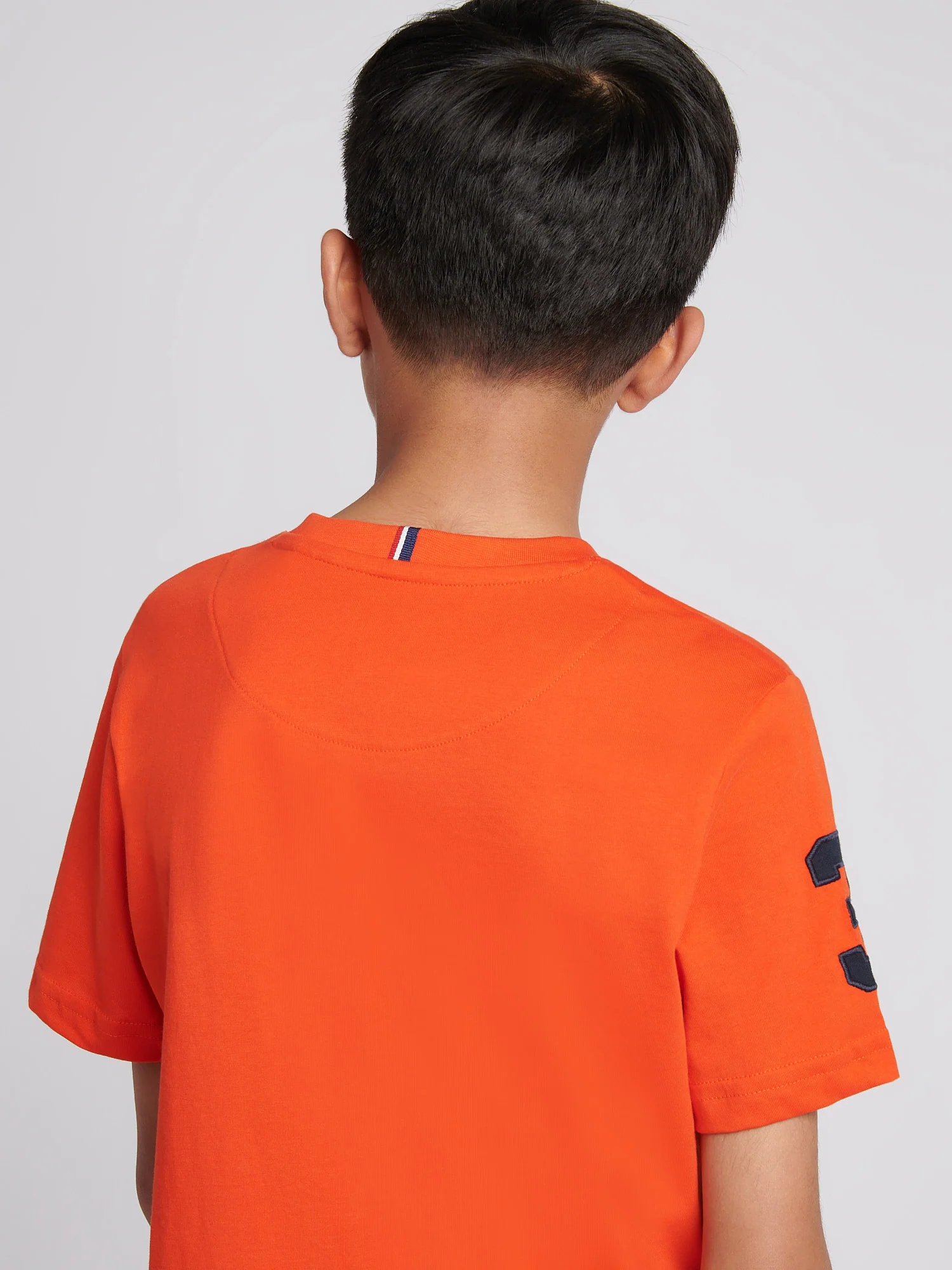 Boys Player 3 T-Shirt in Tangerine Tango - Image 5