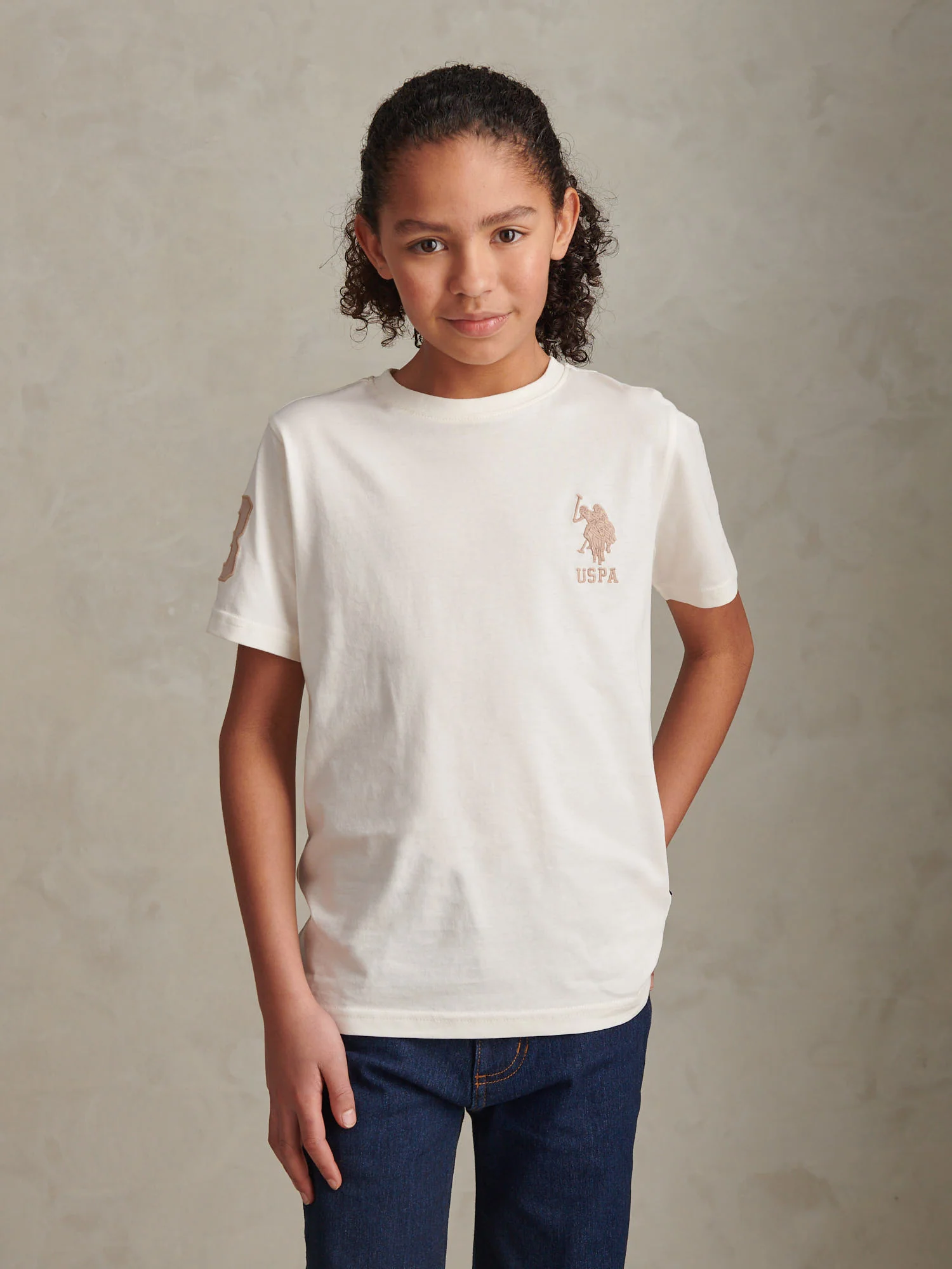 Boys Player 3 T-Shirt Whisper White