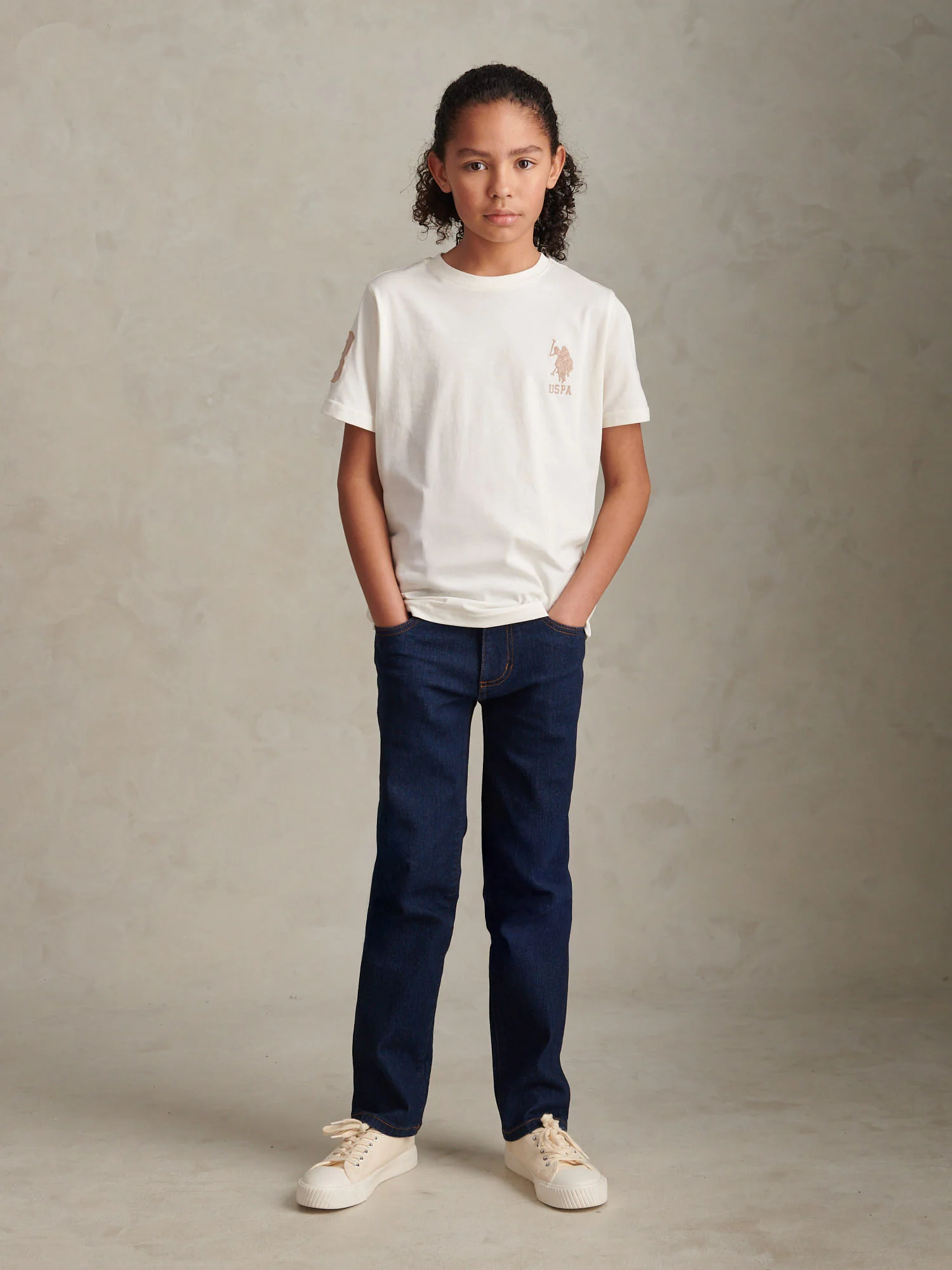 Boys Player 3 T-Shirt Whisper White - Image 3