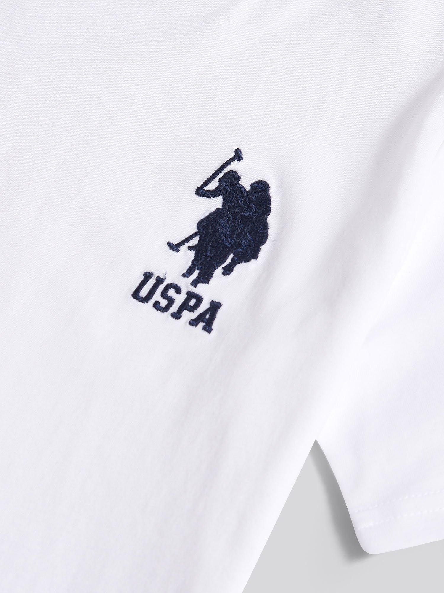 Boys Player 3 T-Shirt White / Dark Sapphire Navy DHM - Image 7