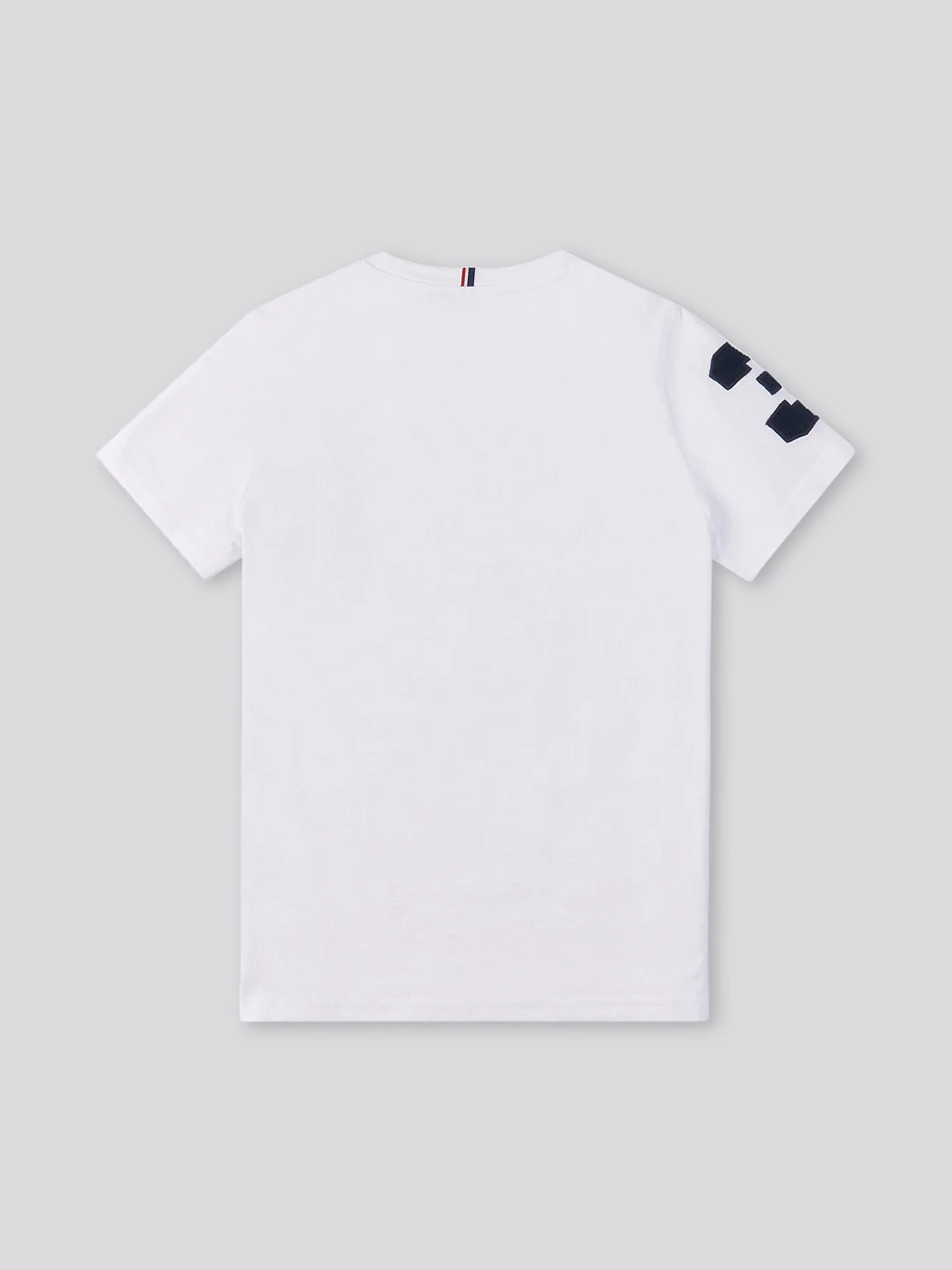 Boys Player 3 T-Shirt in White / Dark Sapphire Navy DHM - Image 6