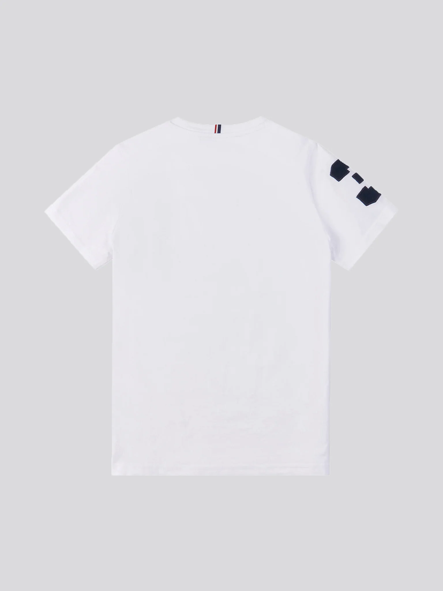 Boys Player 3 T-Shirt in White / Dark Sapphire Navy DHM - Image 7