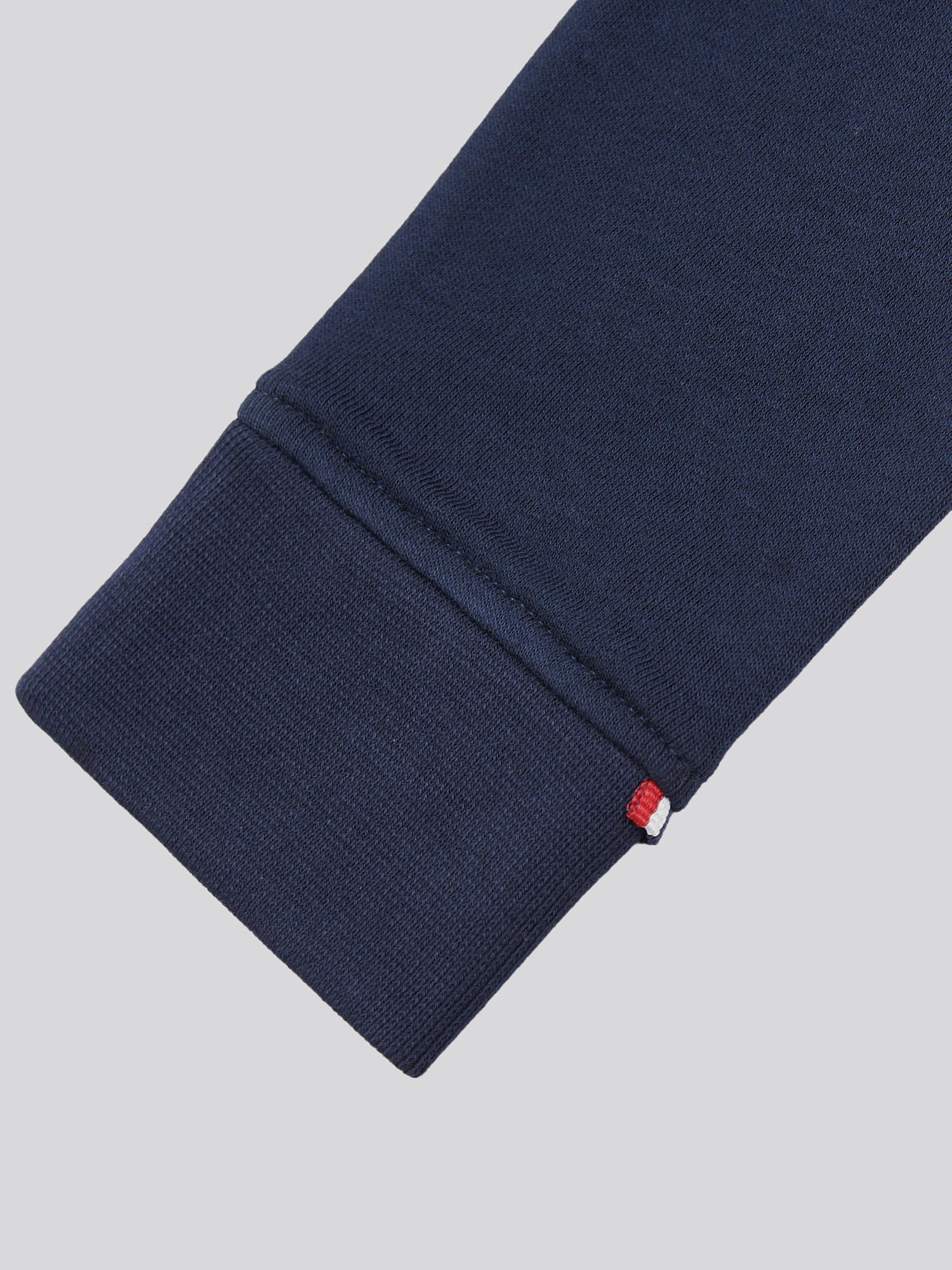 Boys Player 3 Zip Hoodie in Dark Sapphire Navy / Haute Red DHM - Image 11